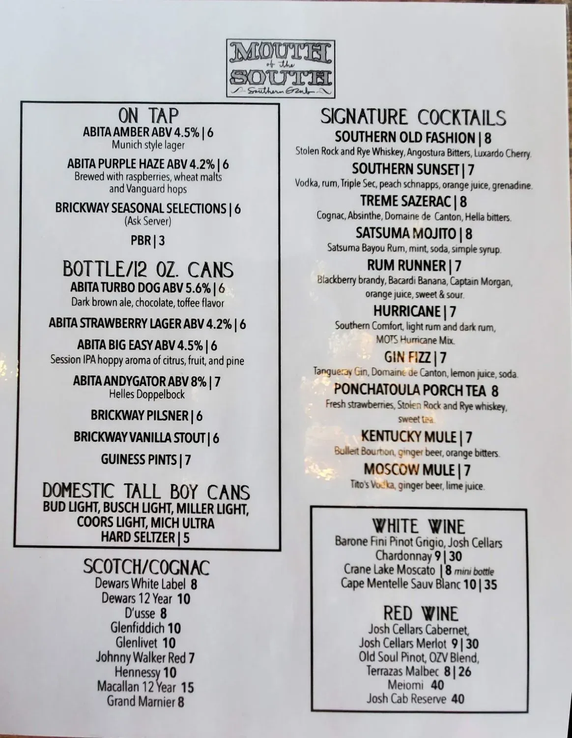 Menu 1