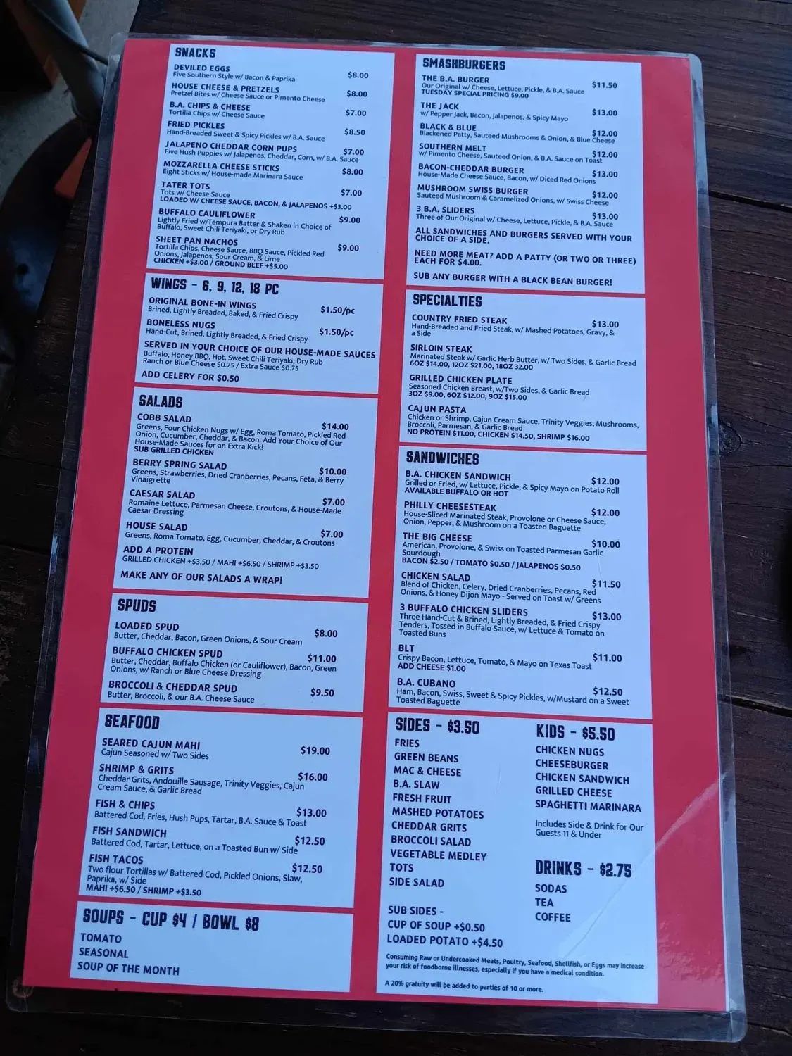 Menu 5