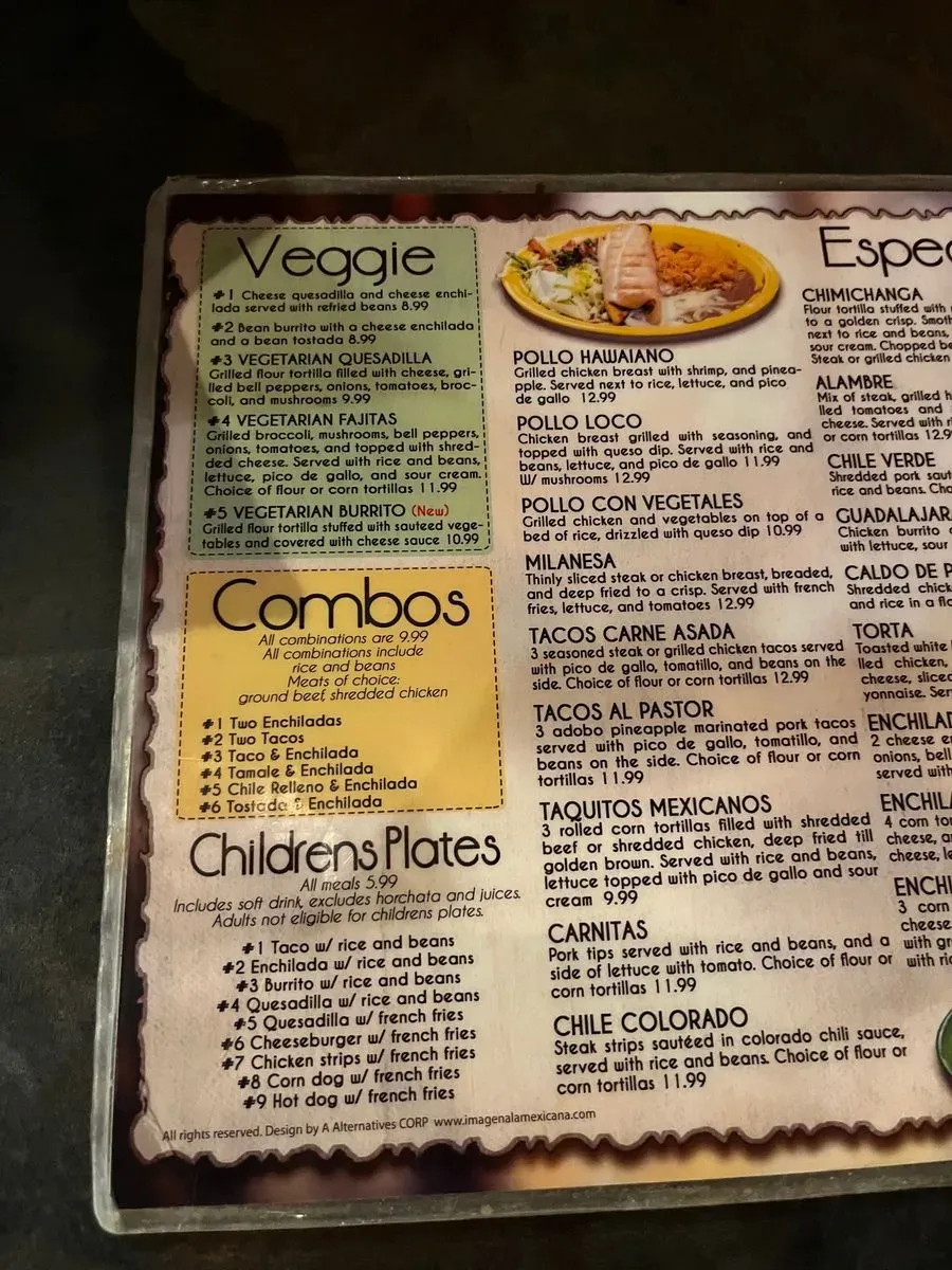 El Mezcal Menu | Norfolk, NE | Checkle