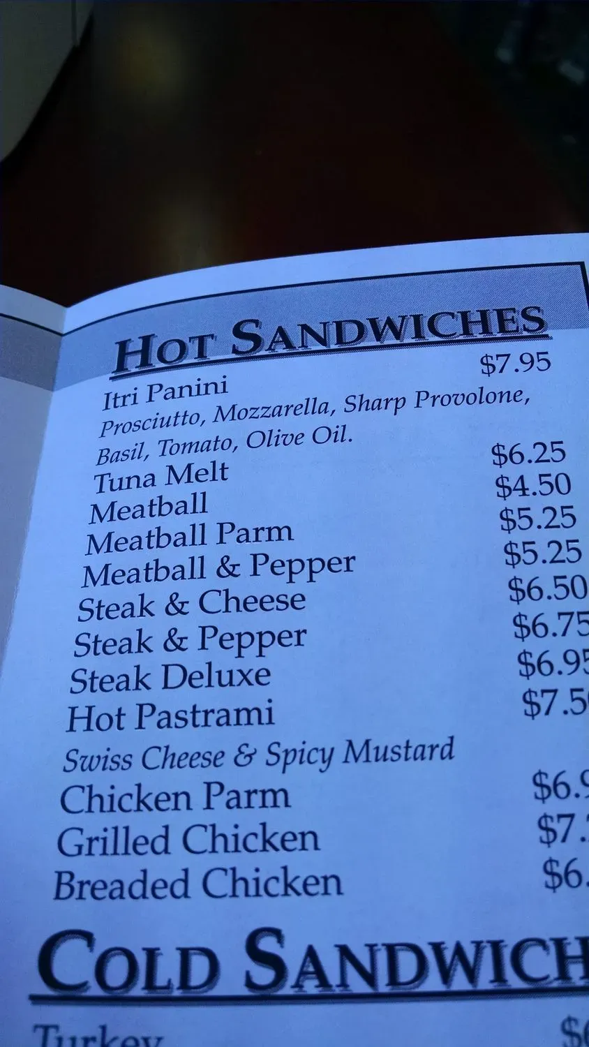 Menu 1