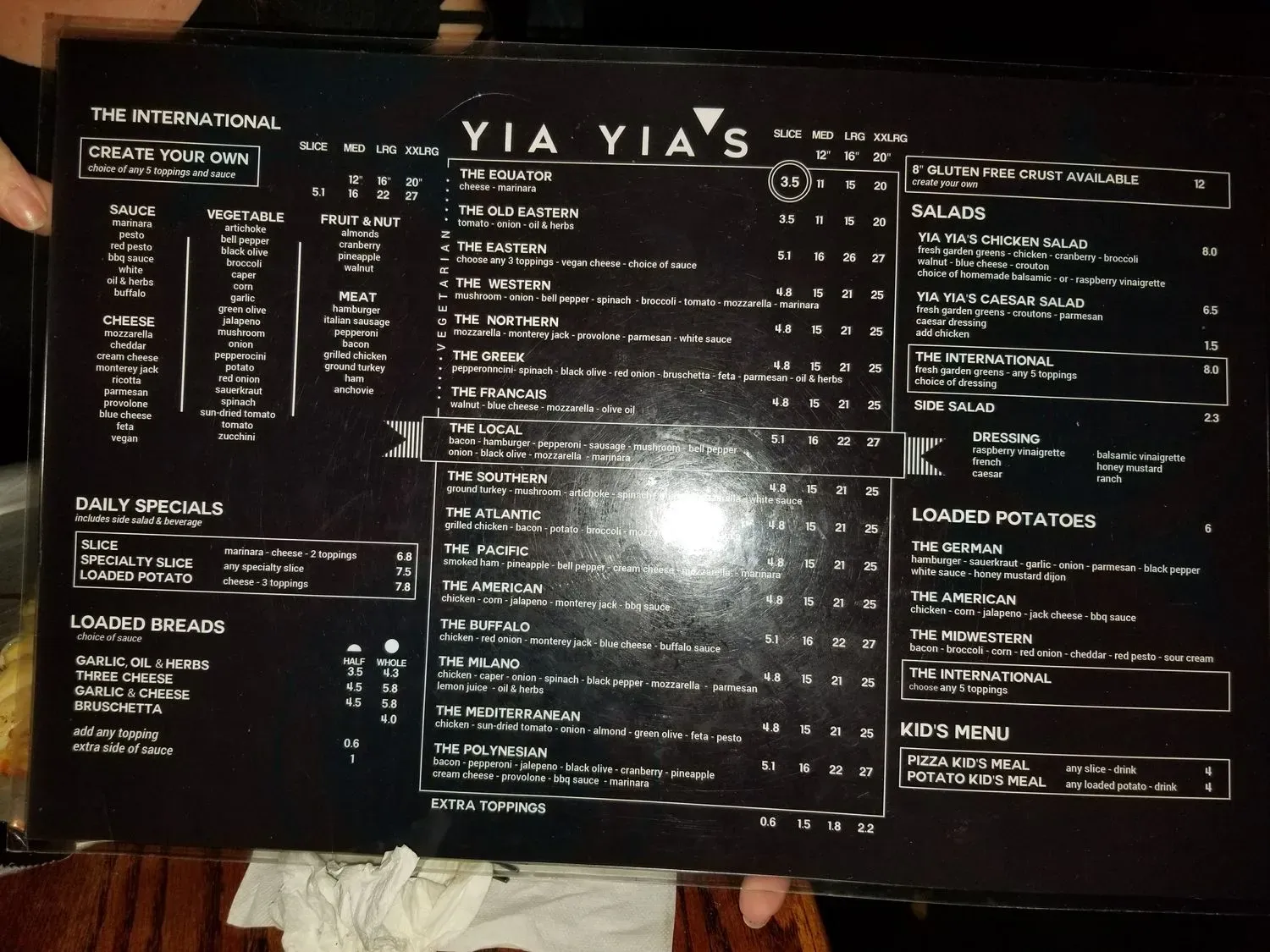 Menu 5