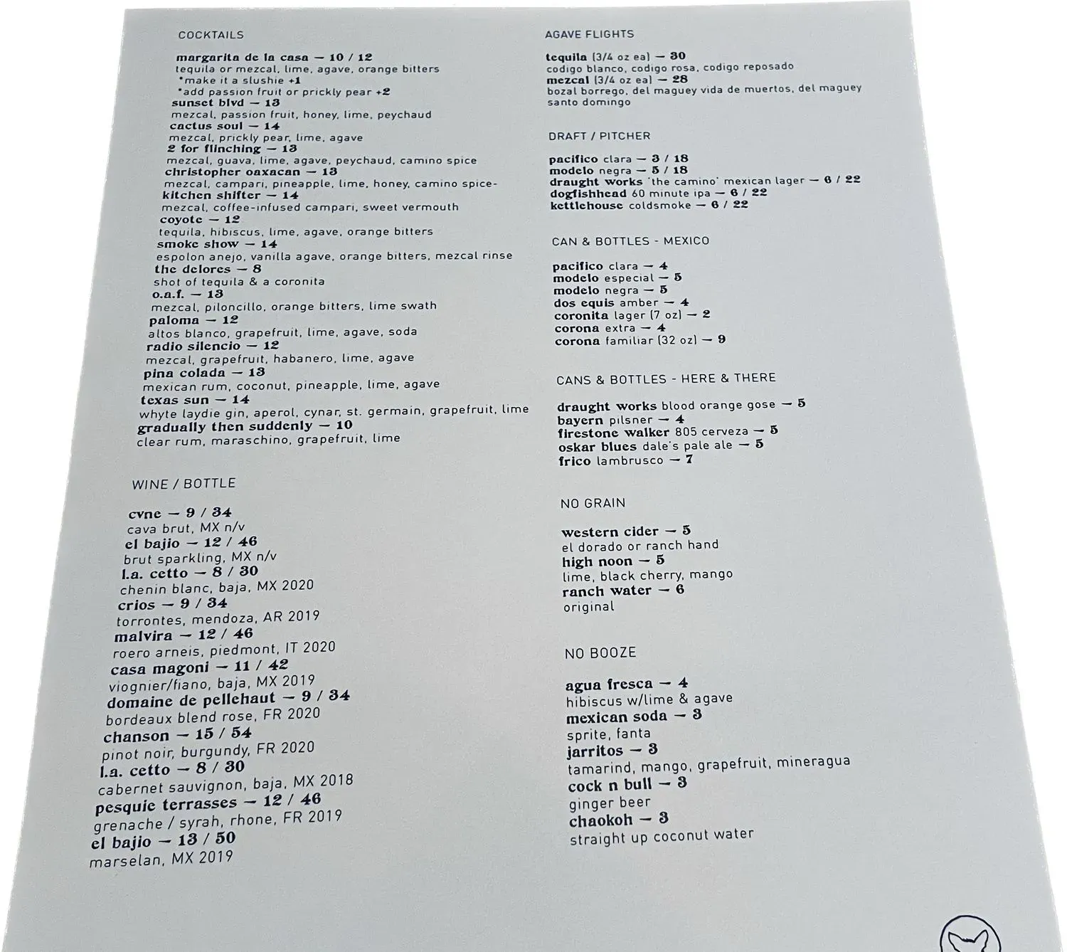 Menu 1