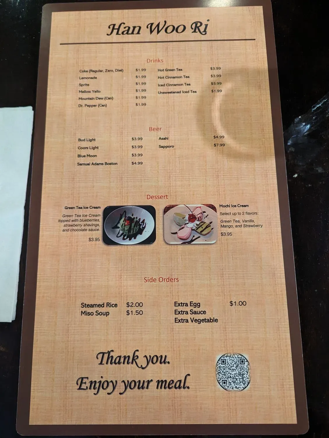 Menu 5