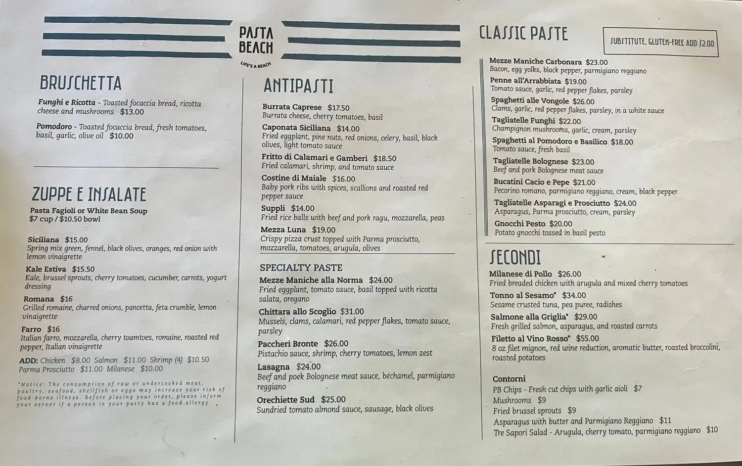 Menu 1