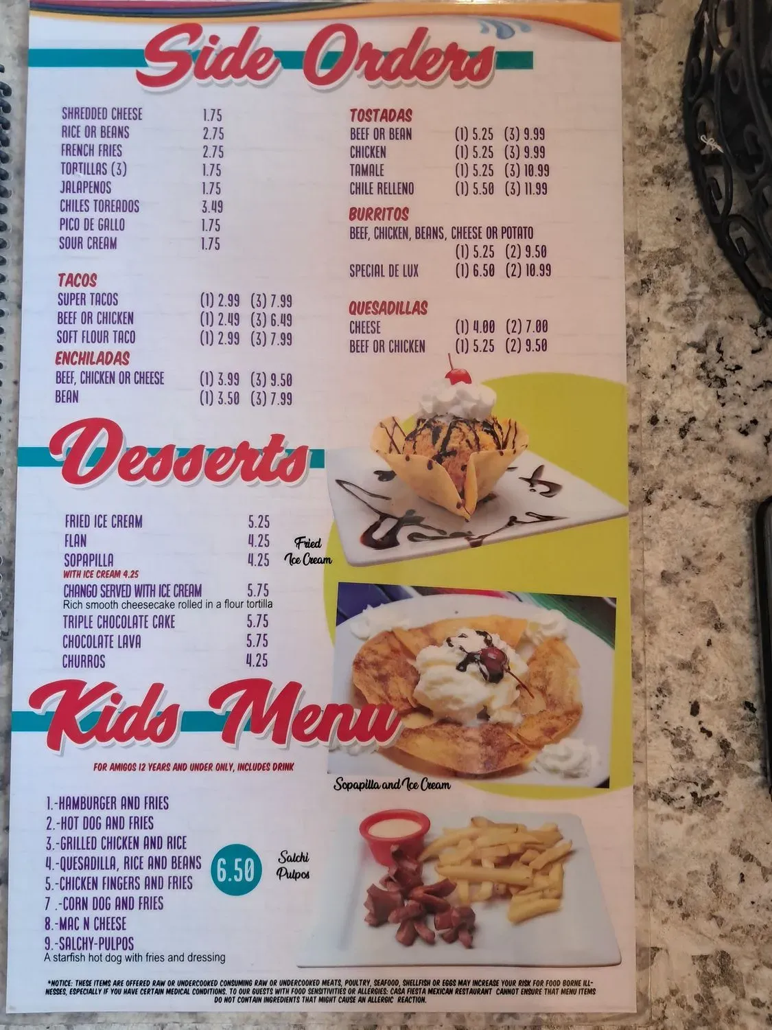 Menu 4