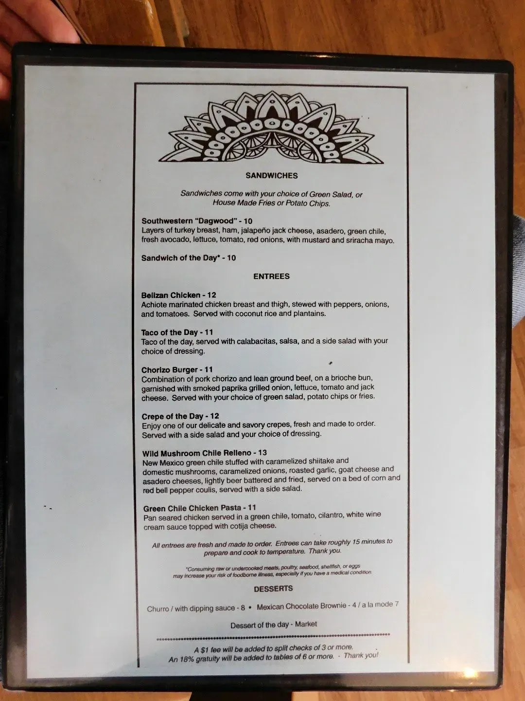 Menu 3