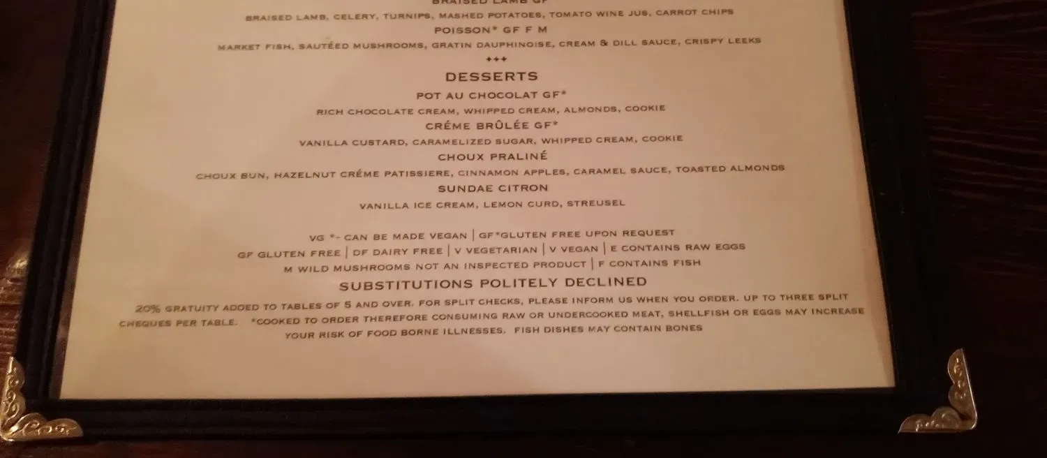 Menu 5