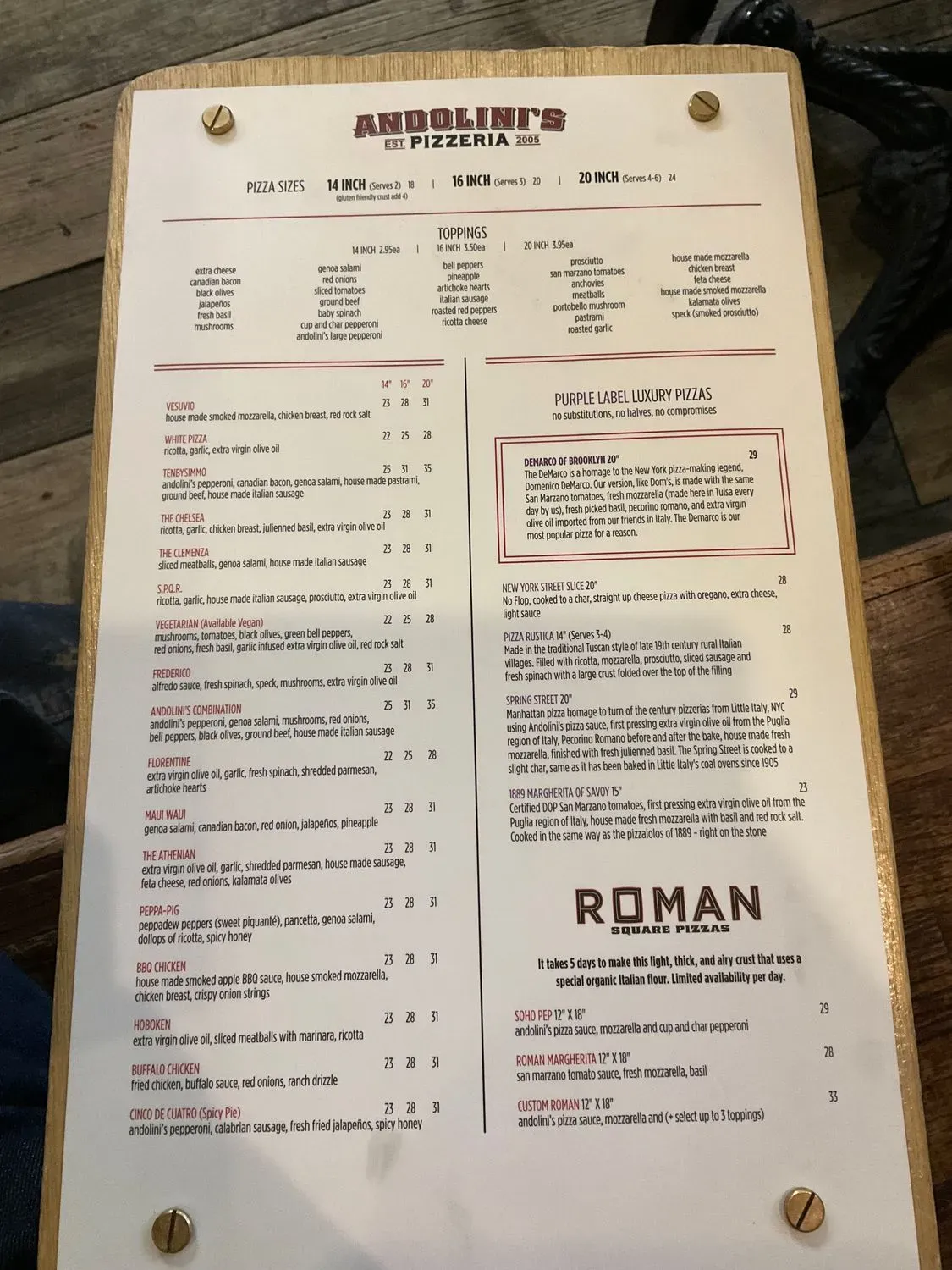 Menu 2