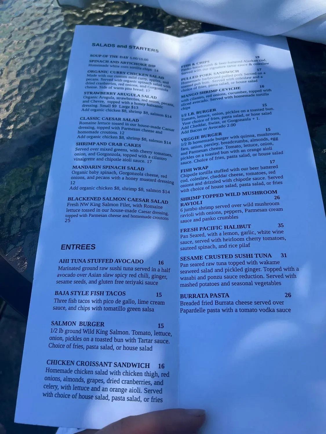 3 Rivers Grill Menu - Updated October 2025