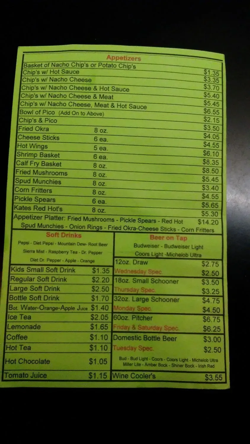 Menu 3