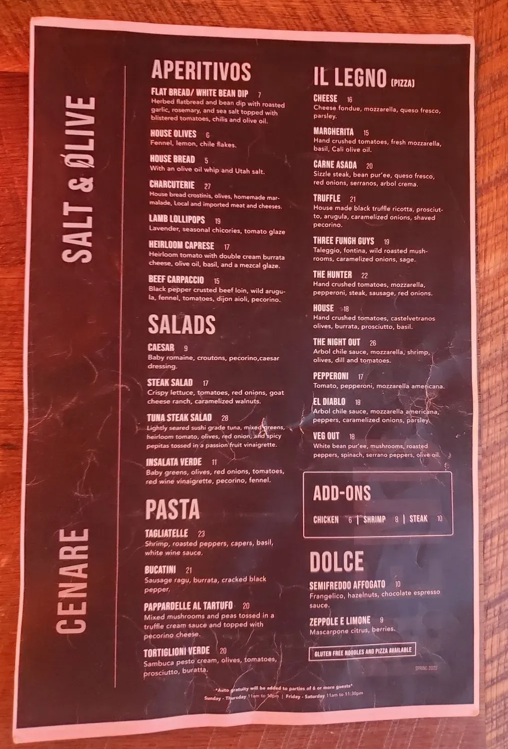 Menu 4