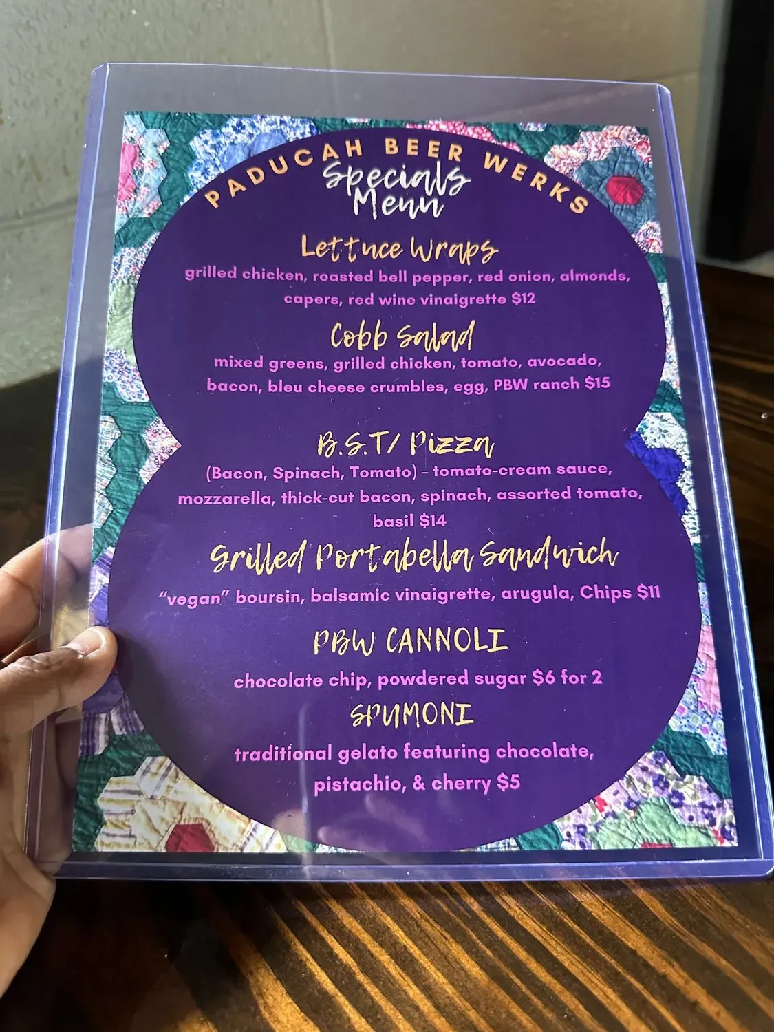 Menu 5