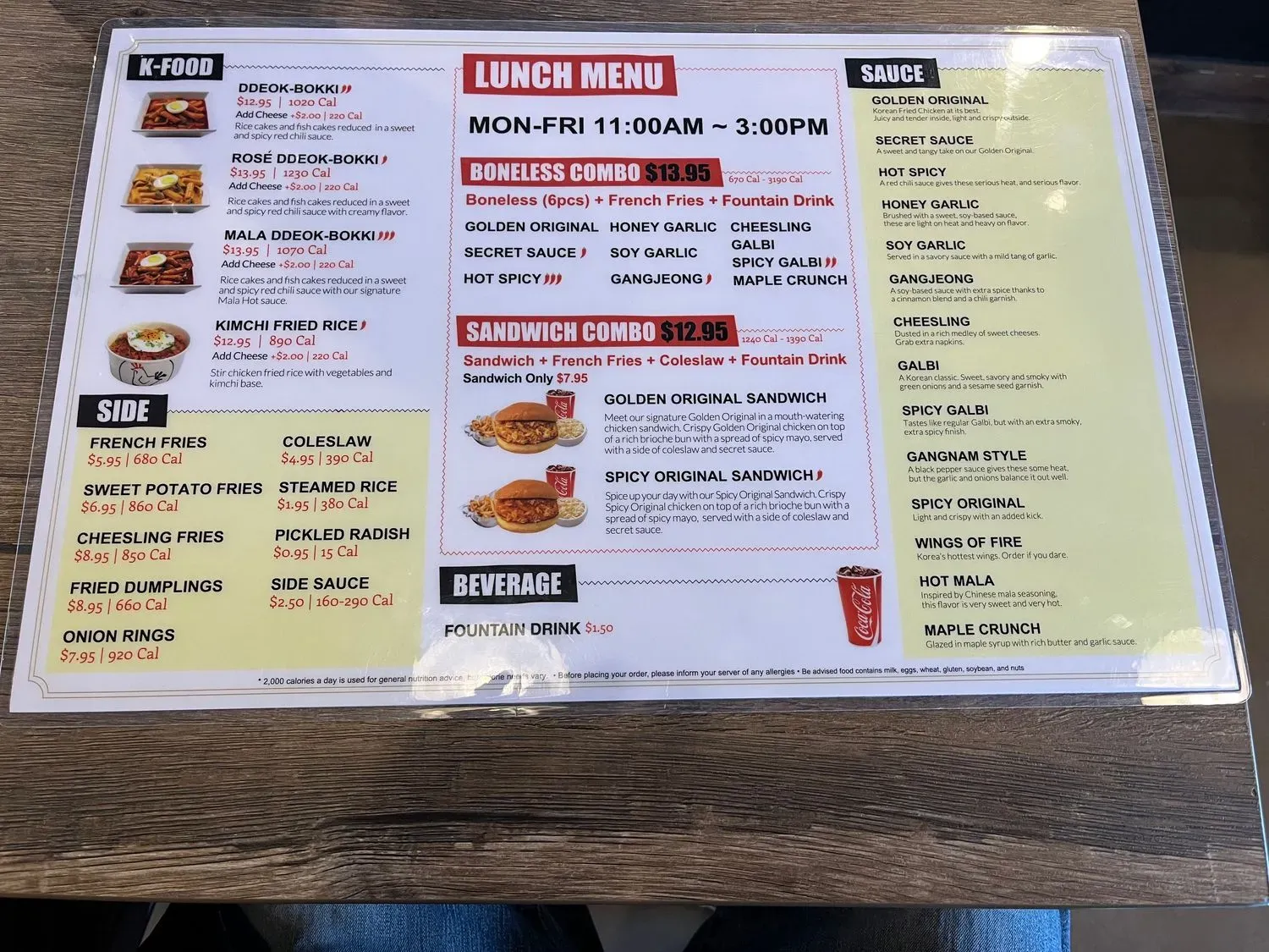 Menu 5