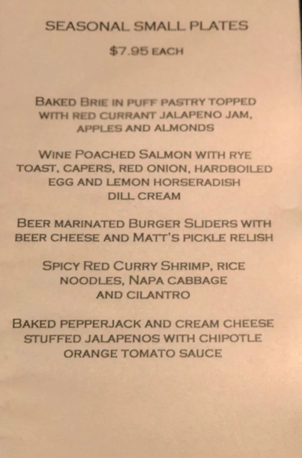 Menu 5