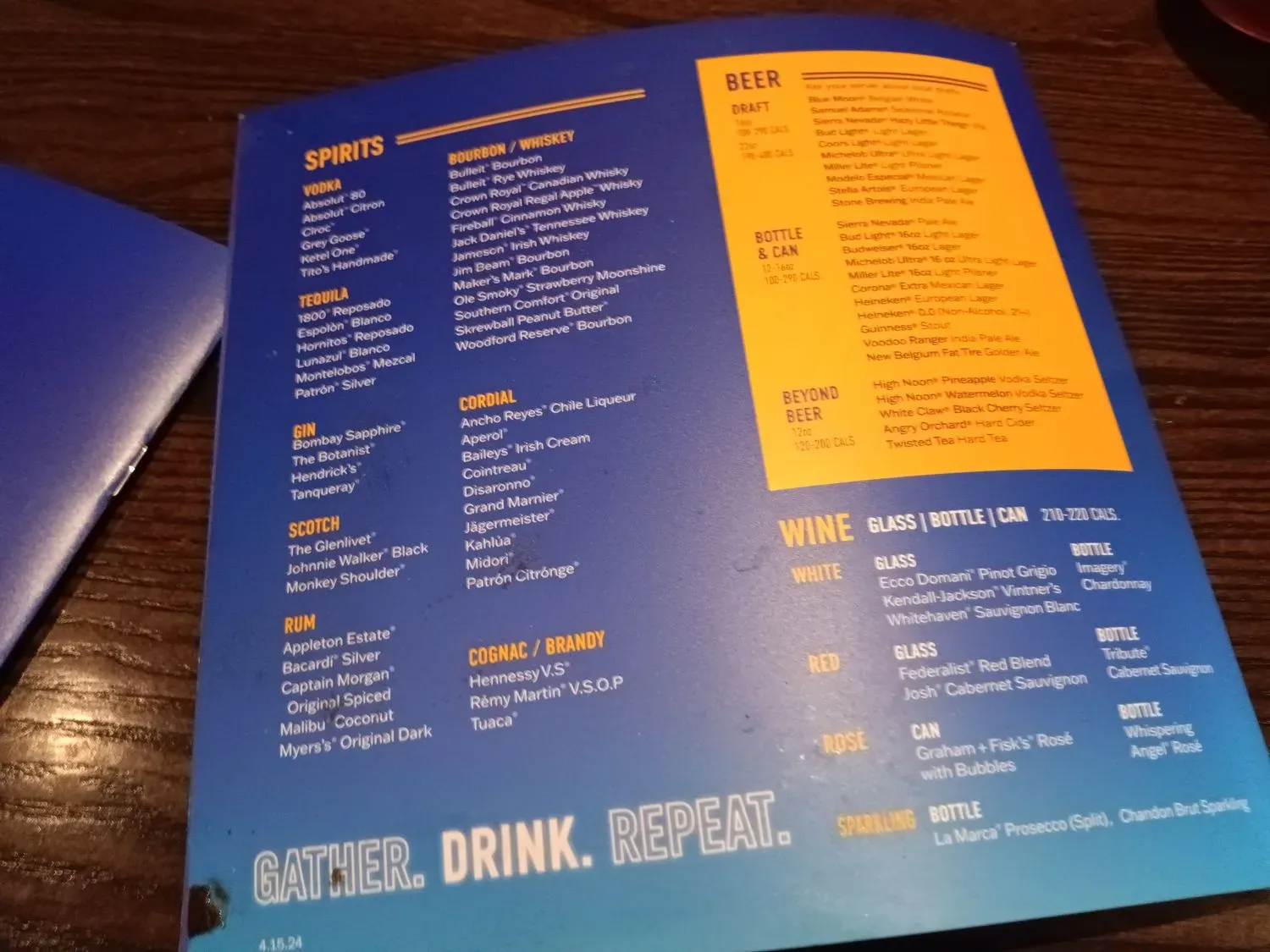 Menu 5