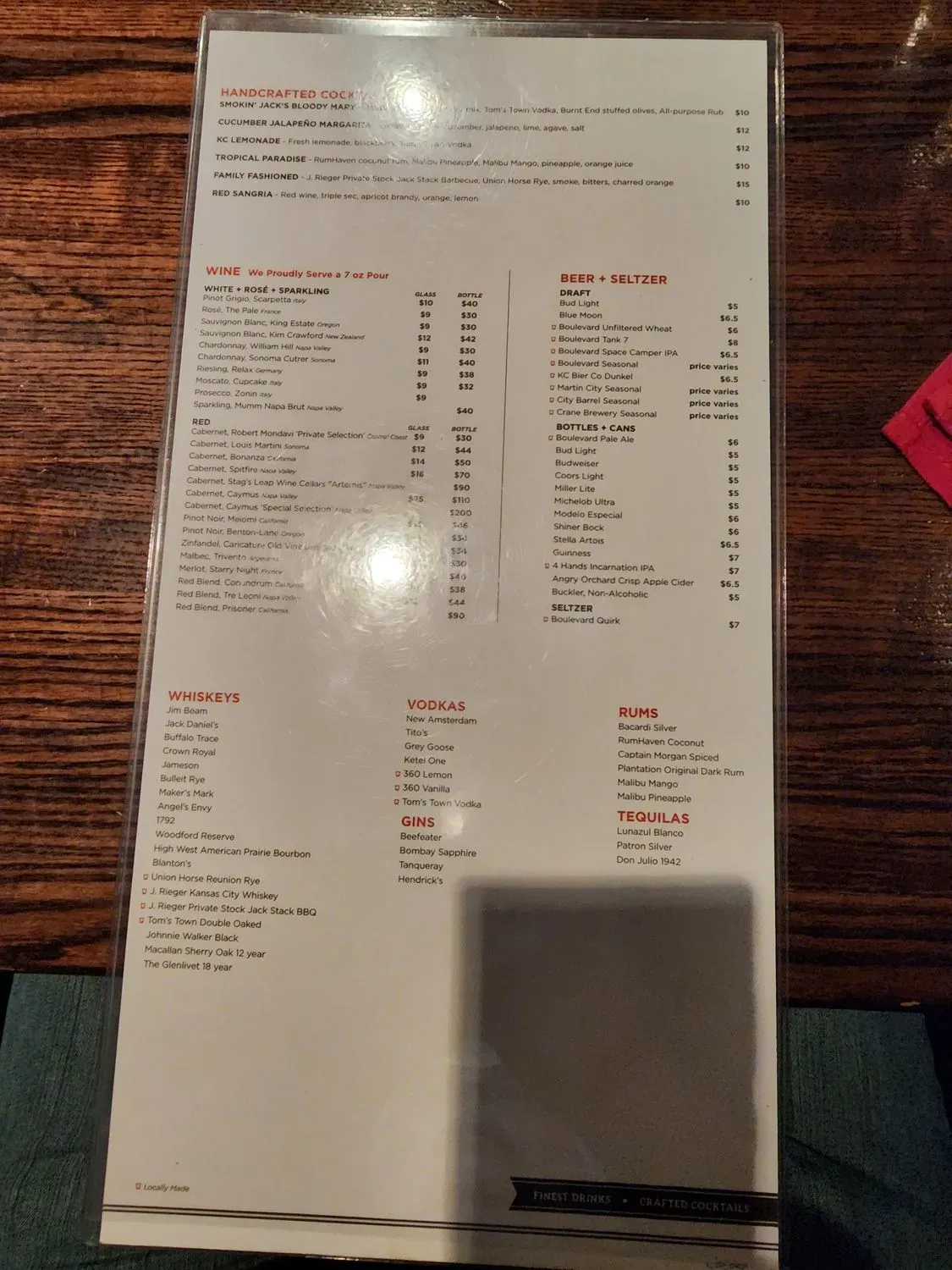 Menu 5