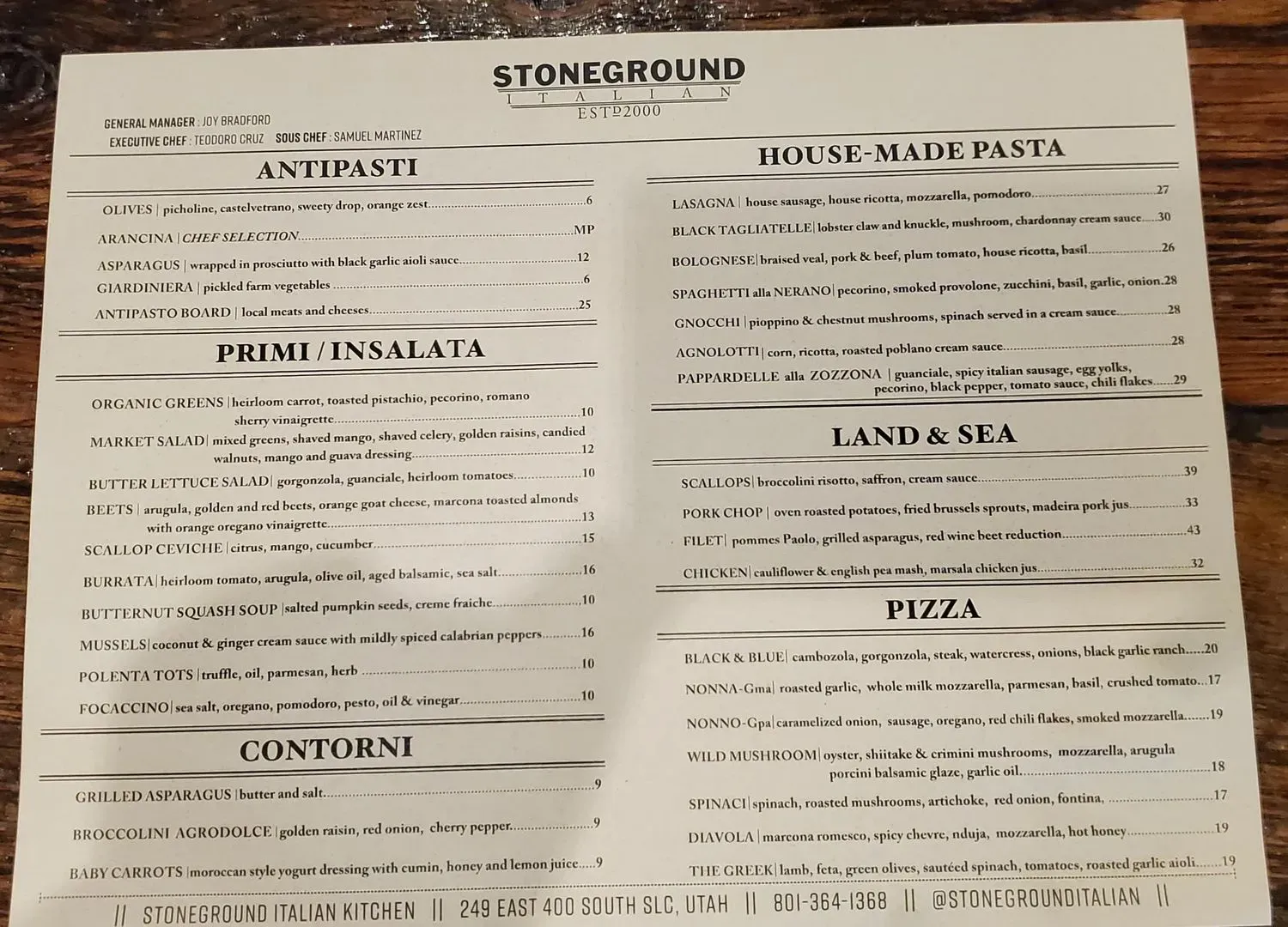 Menu 1