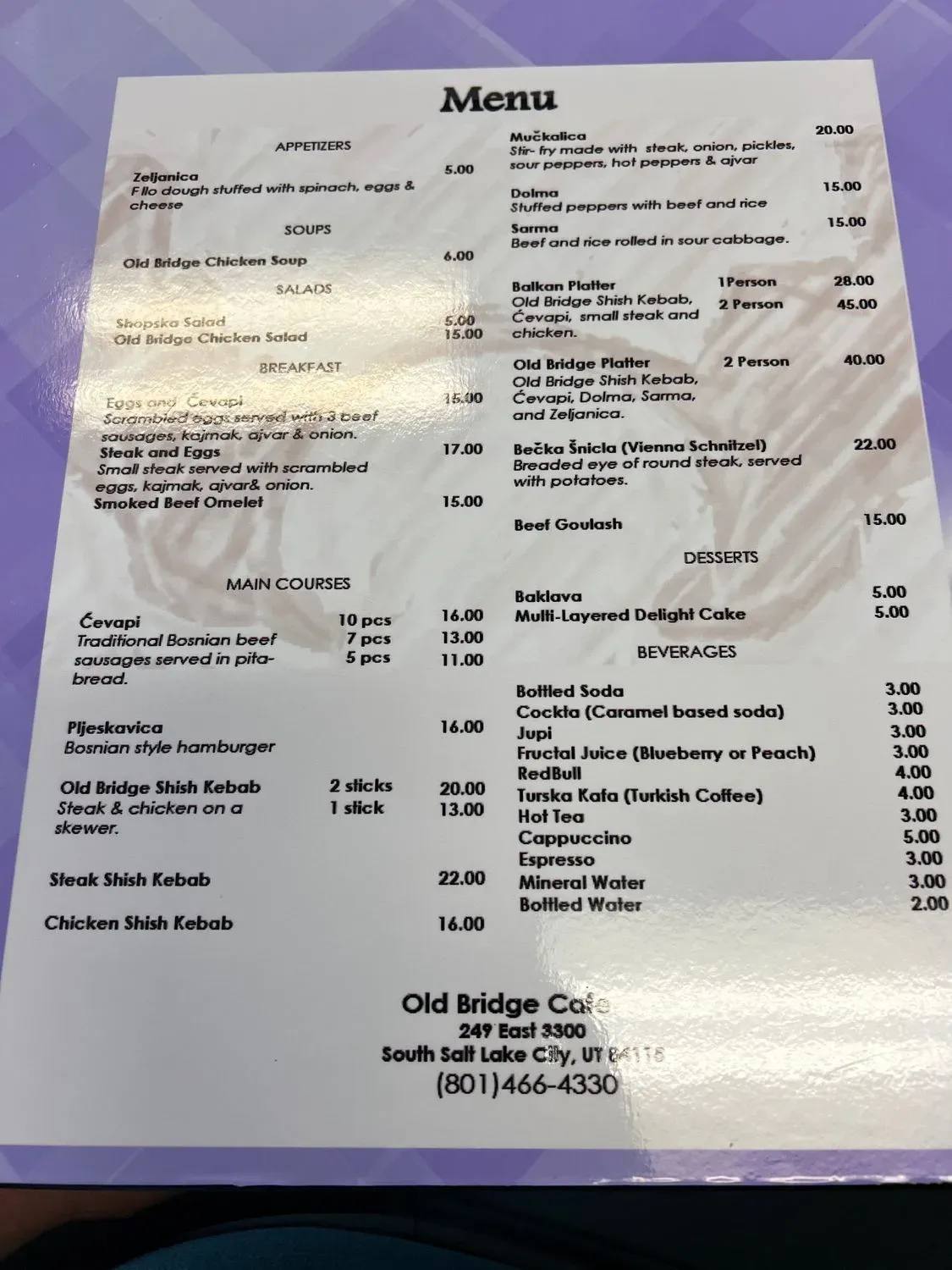 Menu 4