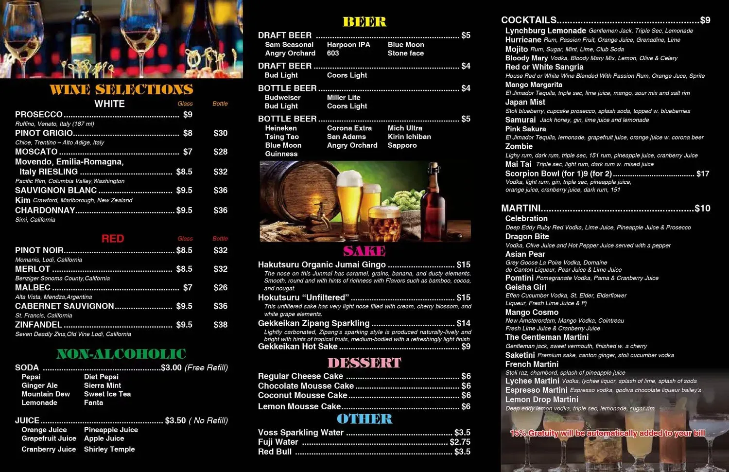 Menu 3