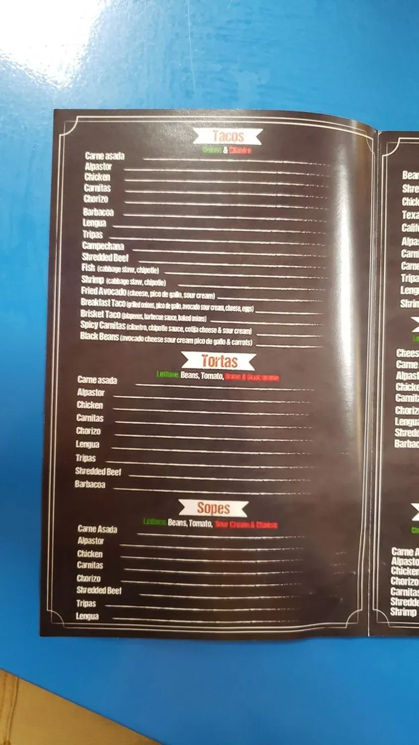 Menu 3