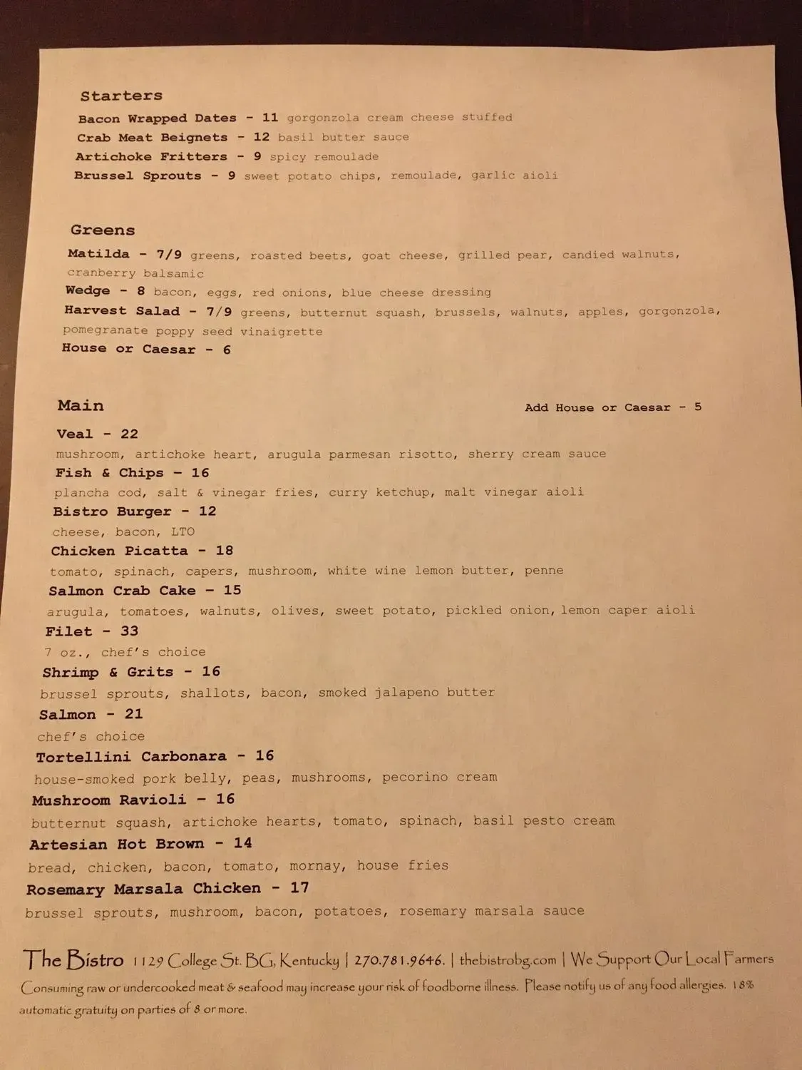 Menu 6