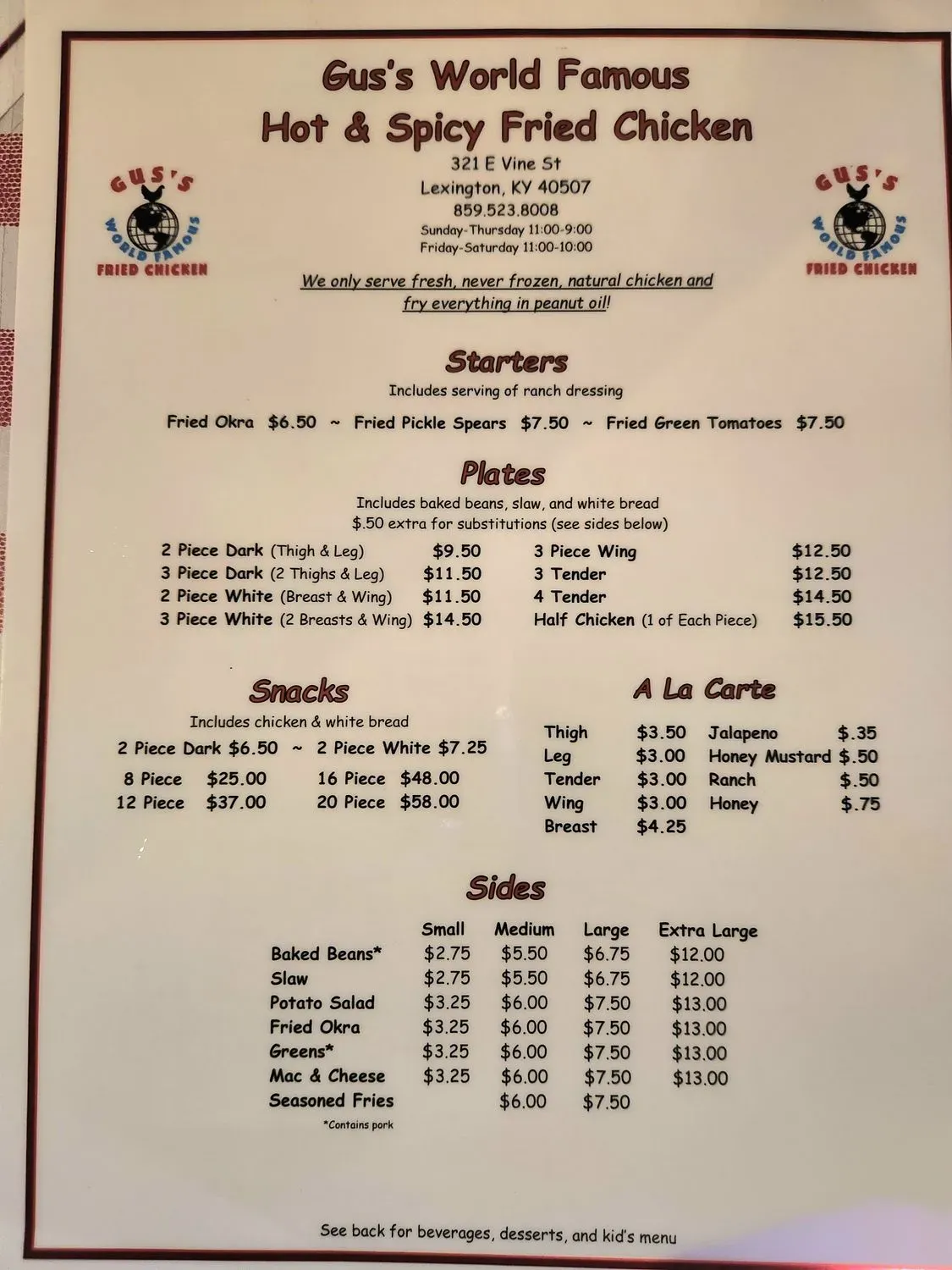 Menu 2