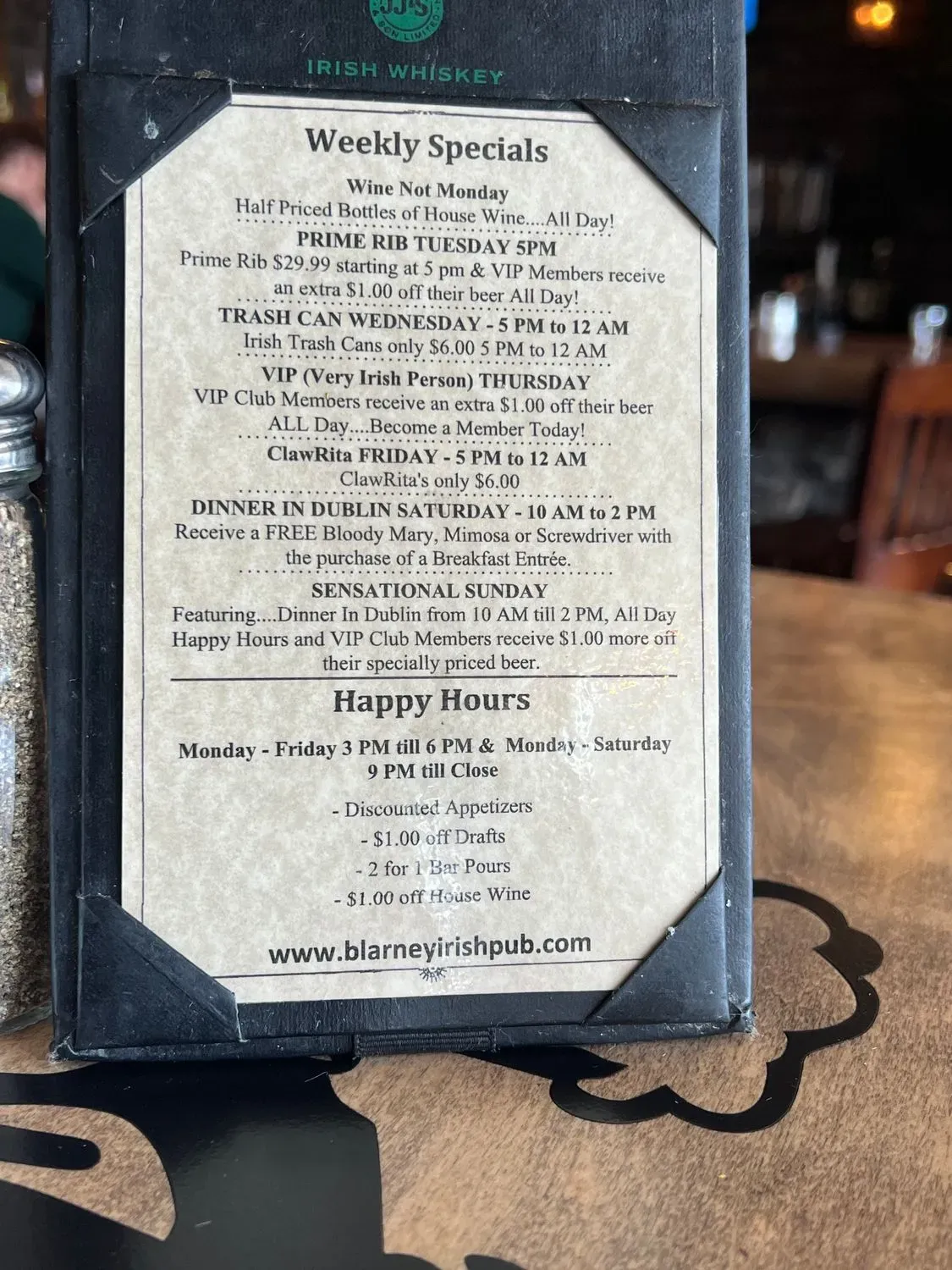 Menu 5