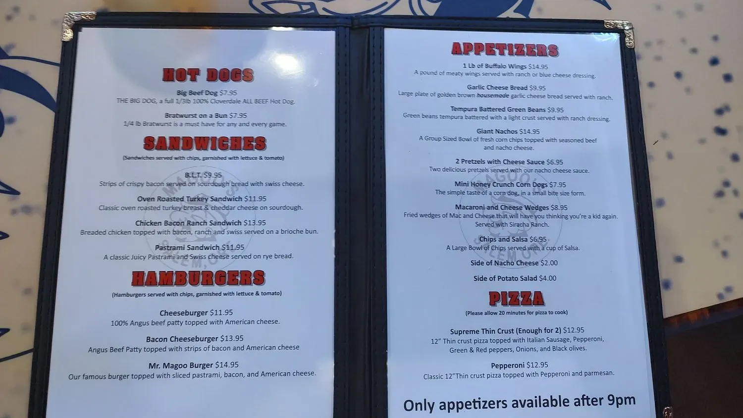 Menu 1