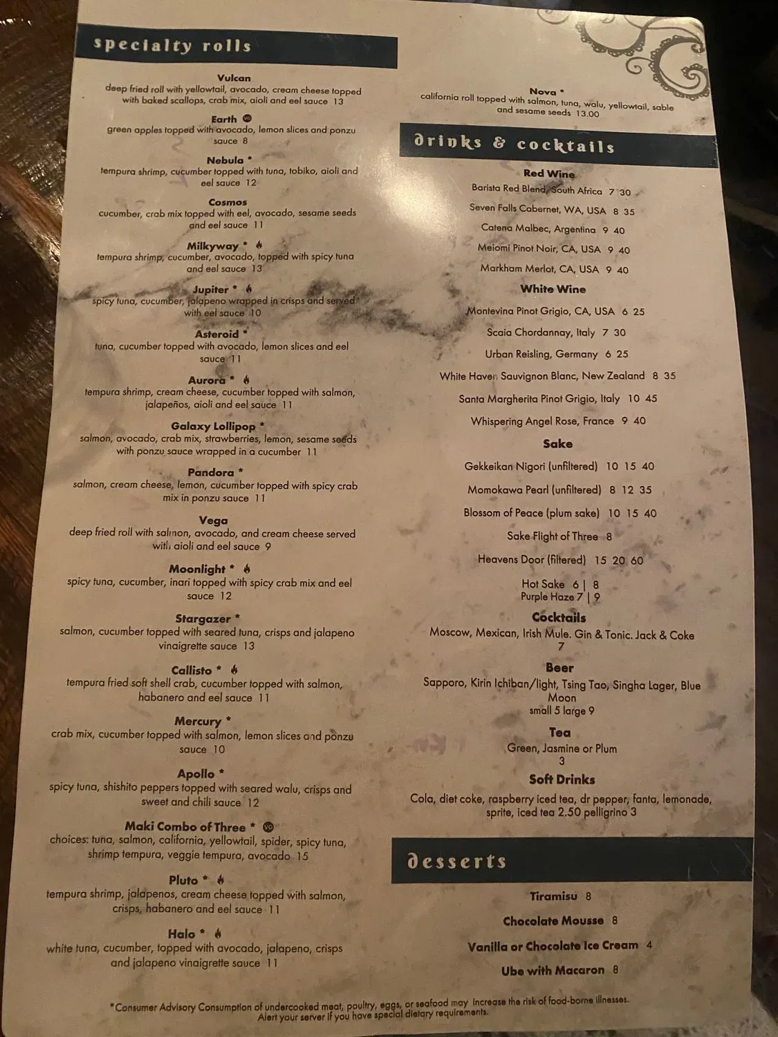 Menu 5