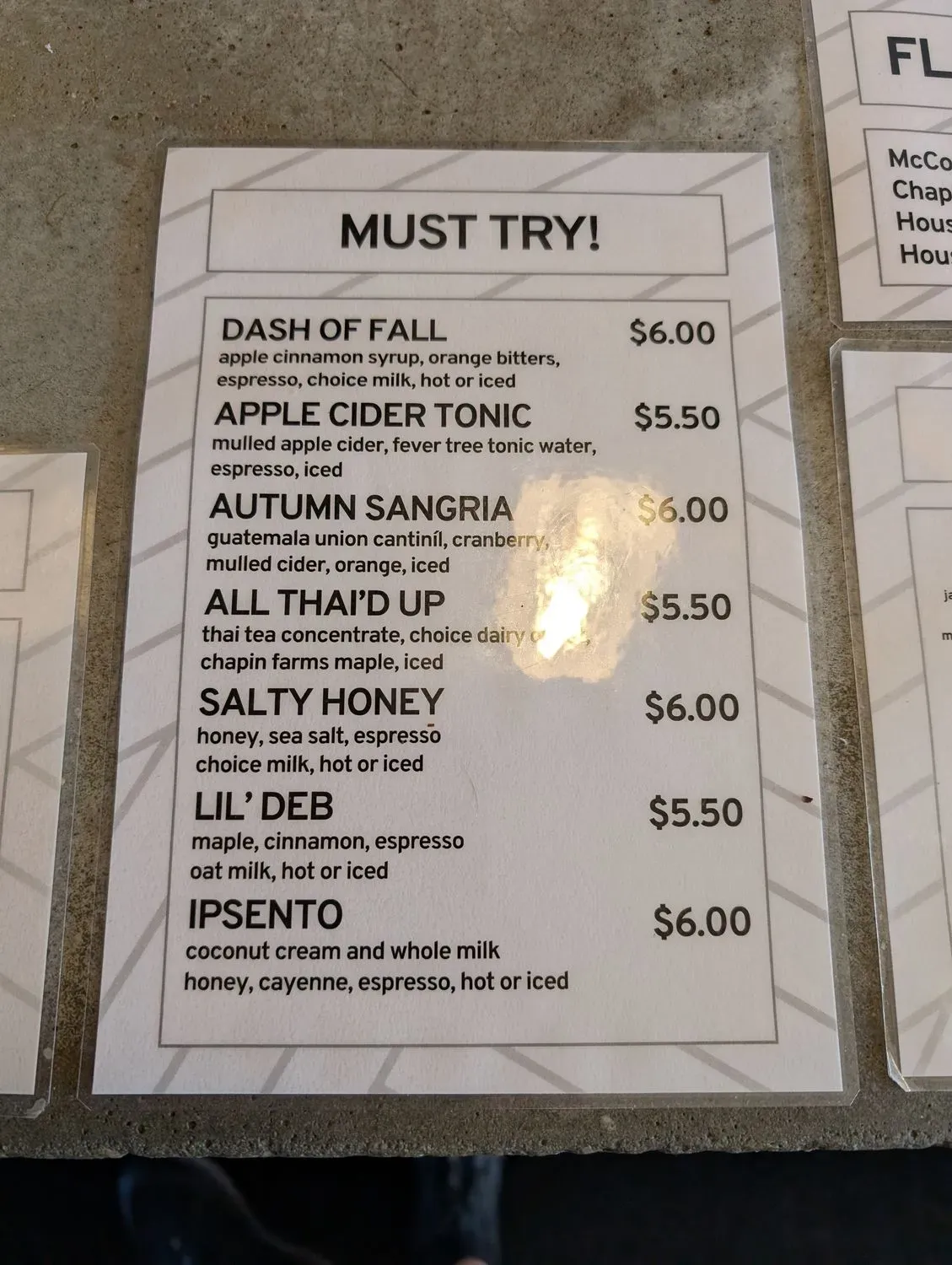 Menu 1