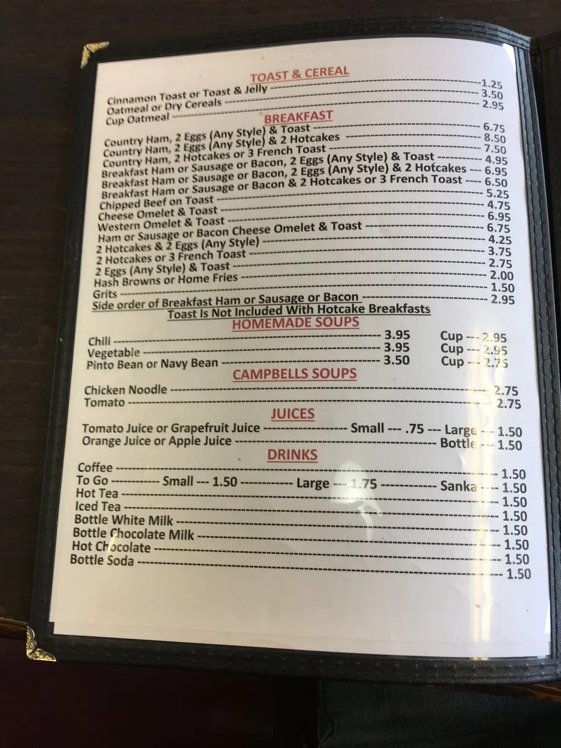 Menu 5