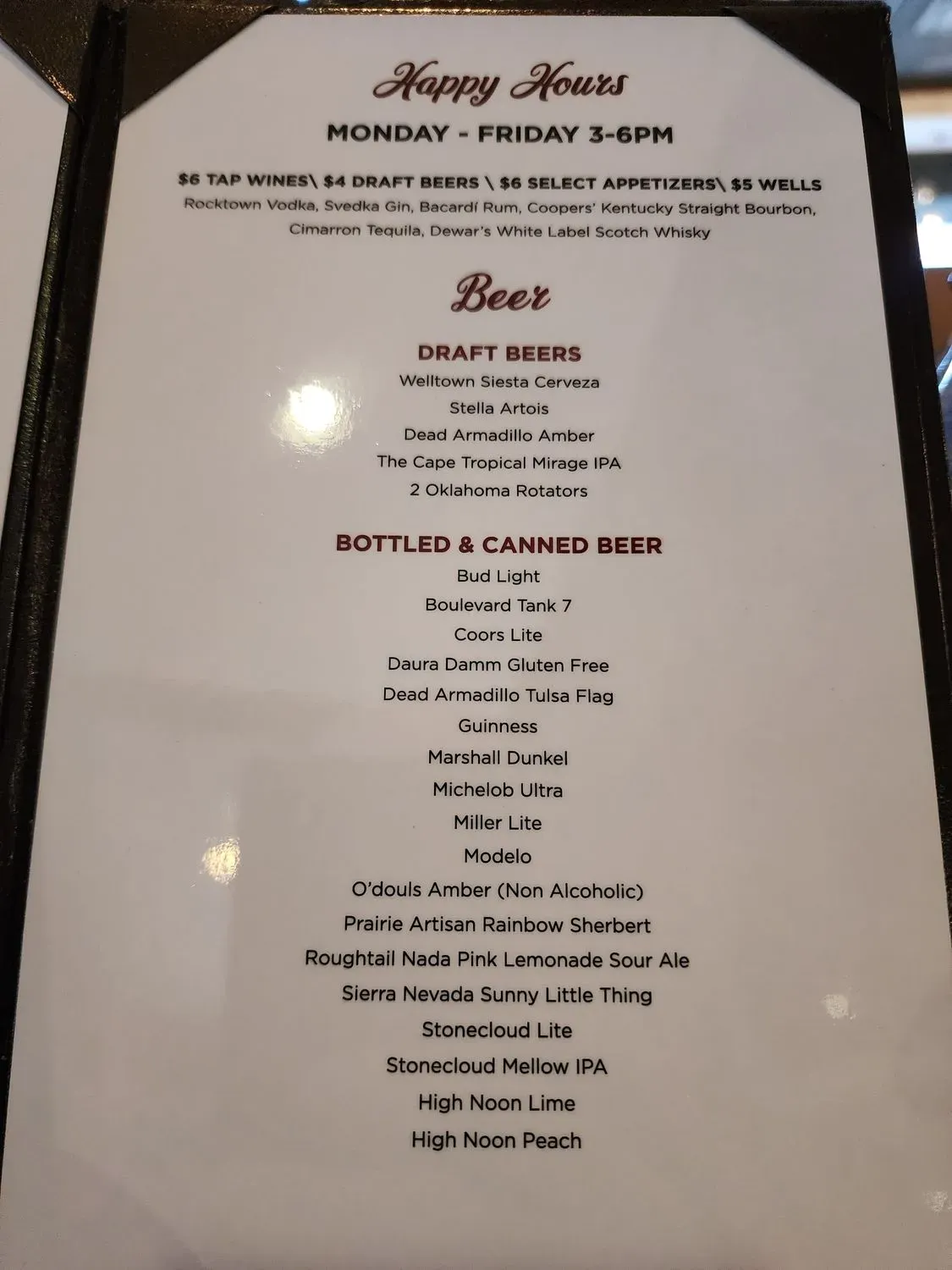 Menu 6