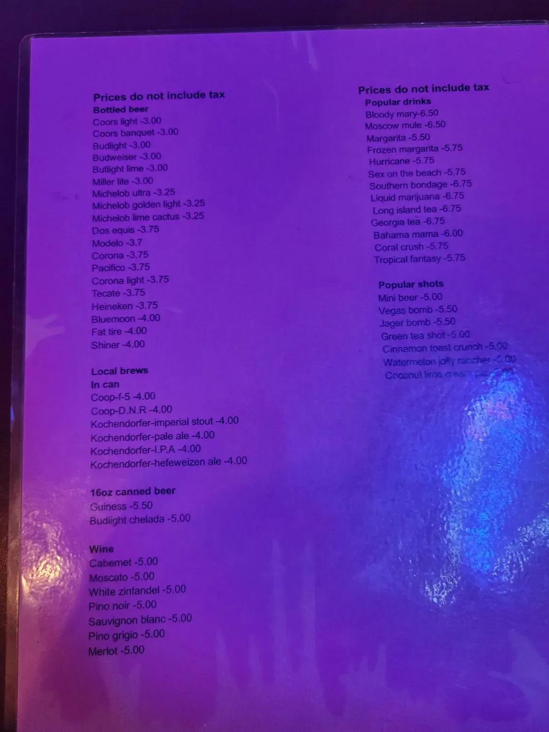 Menu 3