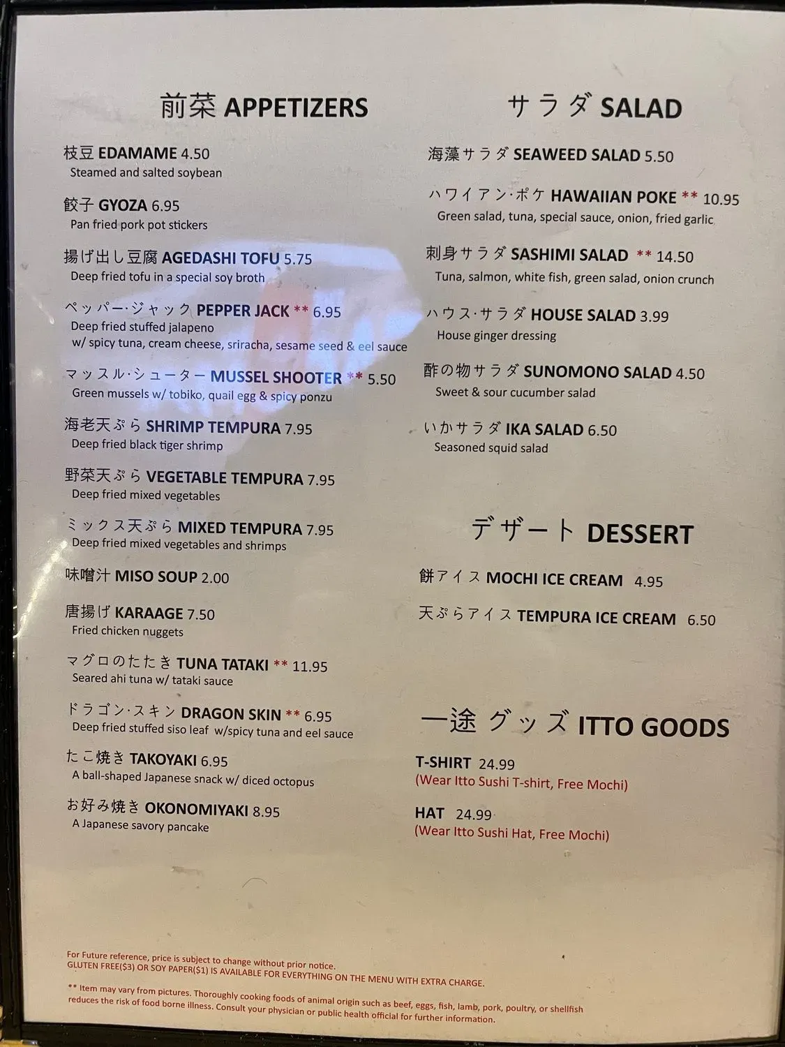 Menu 4