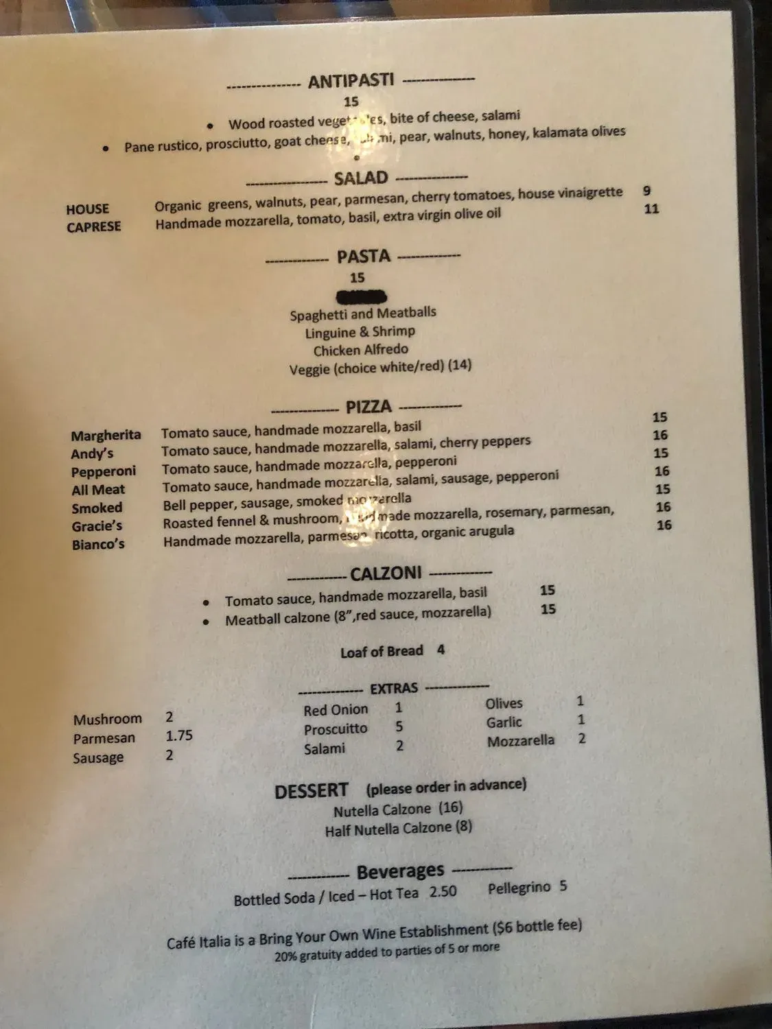 Menu 5