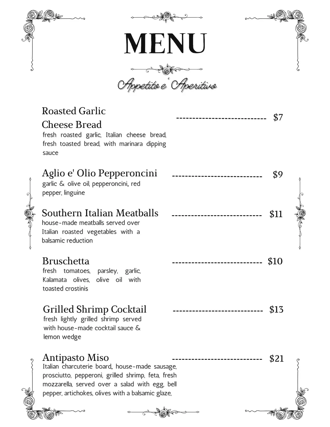 Menu 3