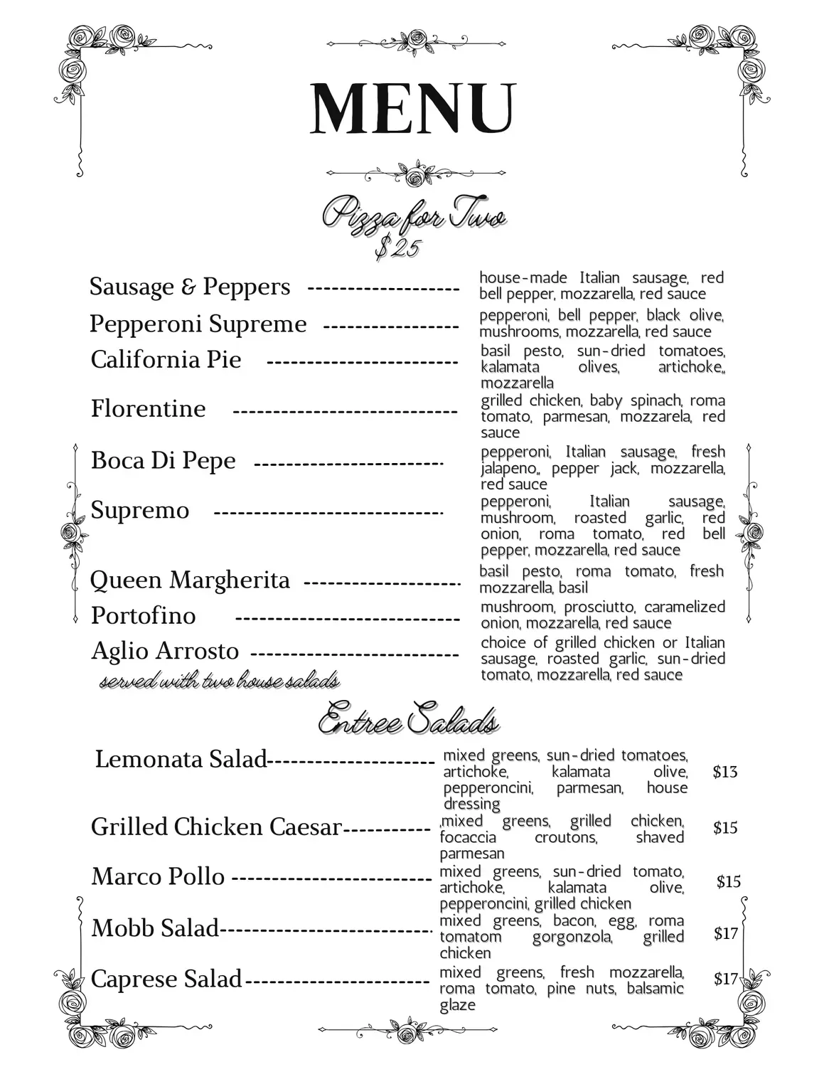 Menu 2