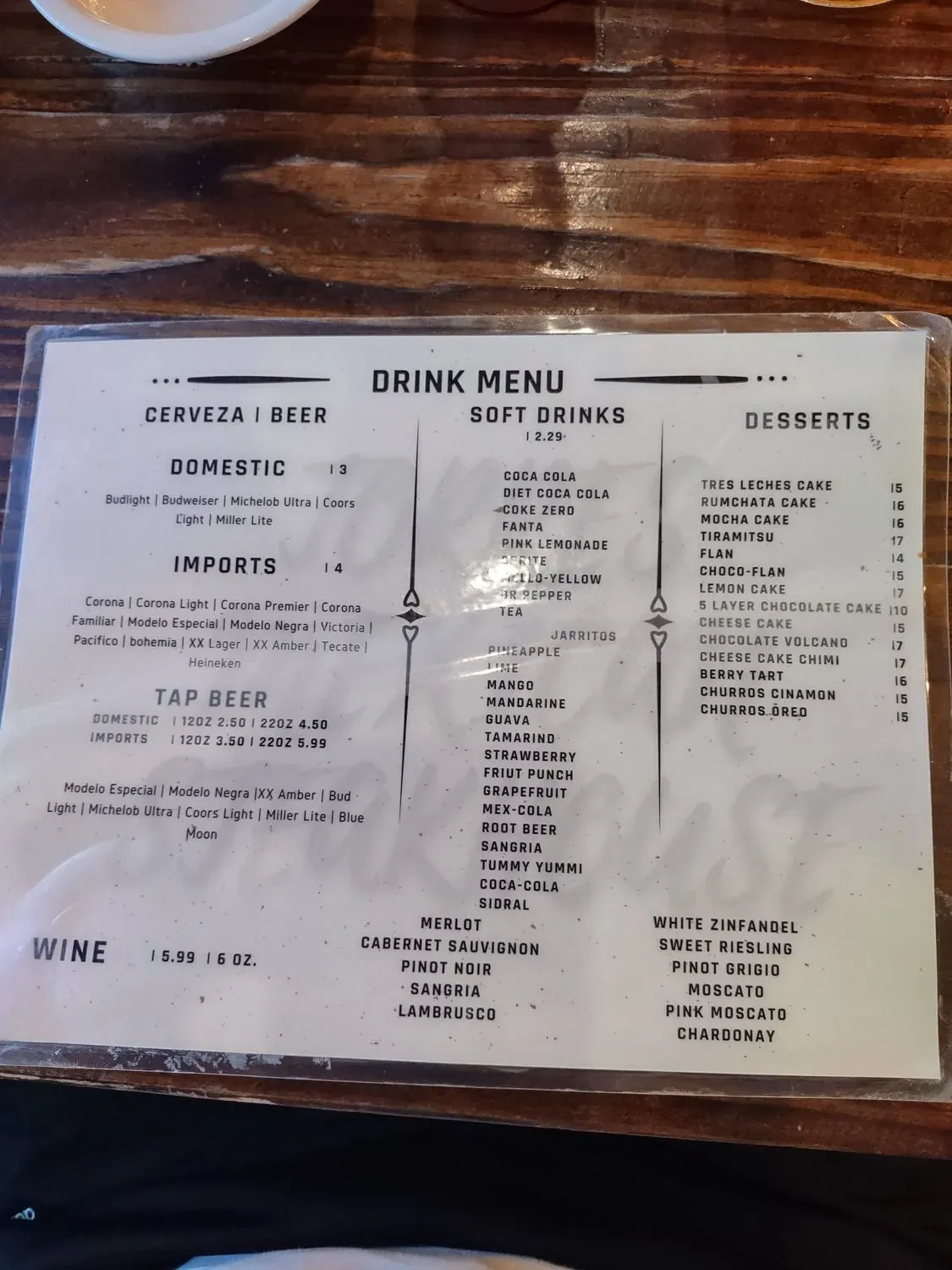 Menu 5