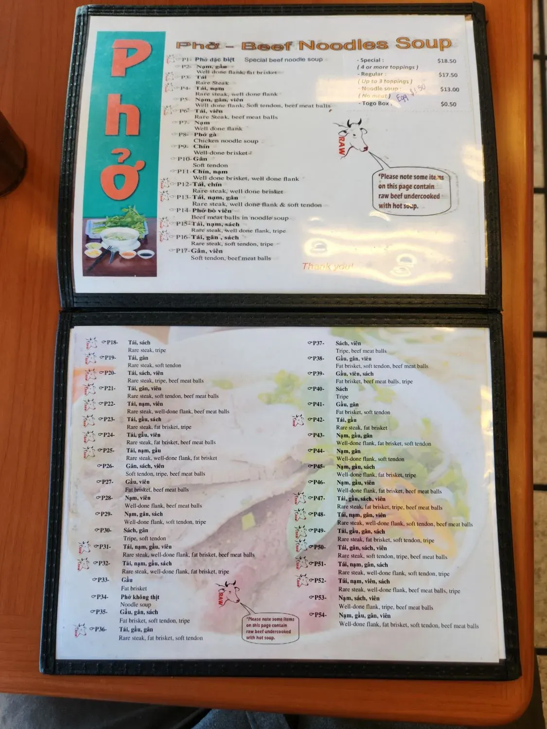 Menu 6