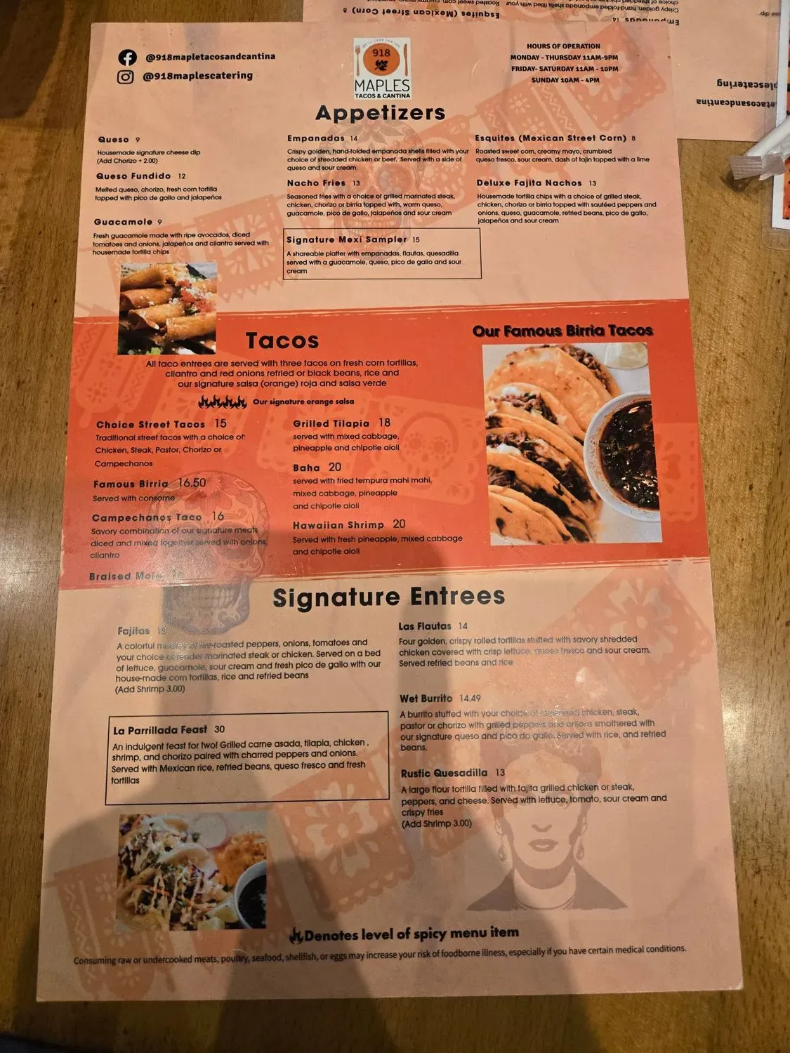 Menu 5