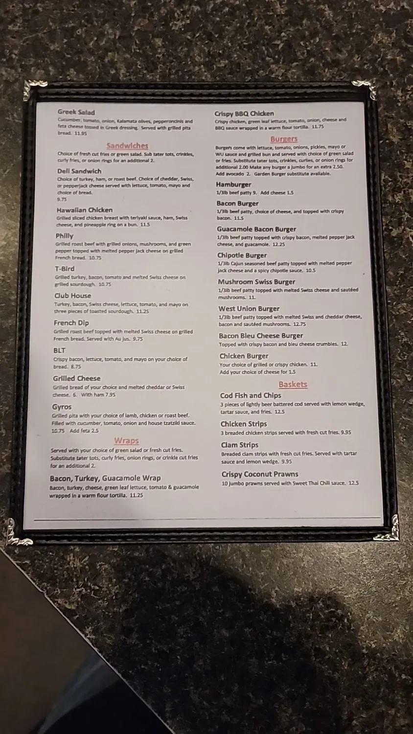 Menu 1