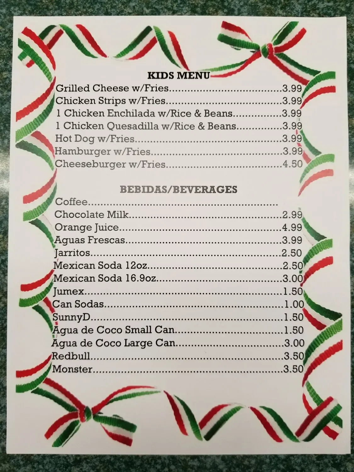 Menu 3