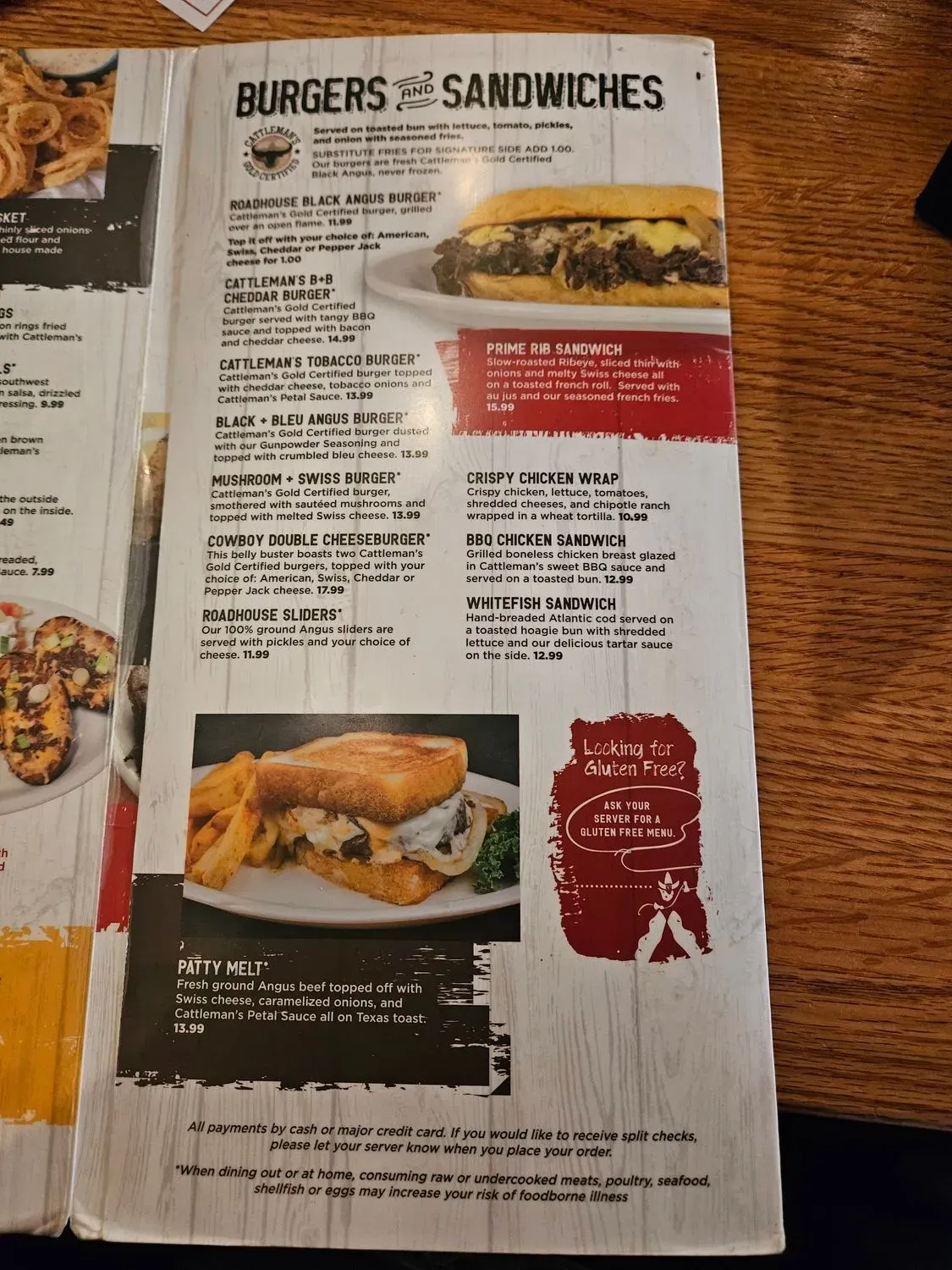 Cattleman's Roadhouse Menu - Updated October 2025