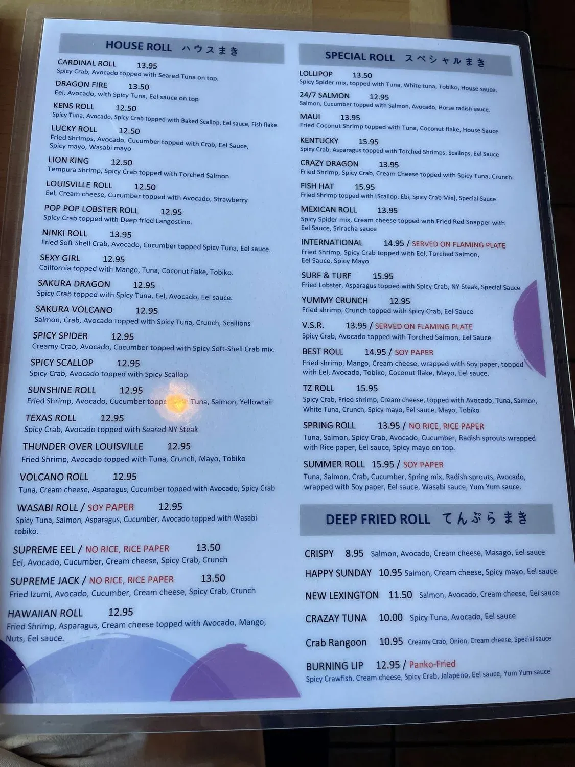 Menu 3