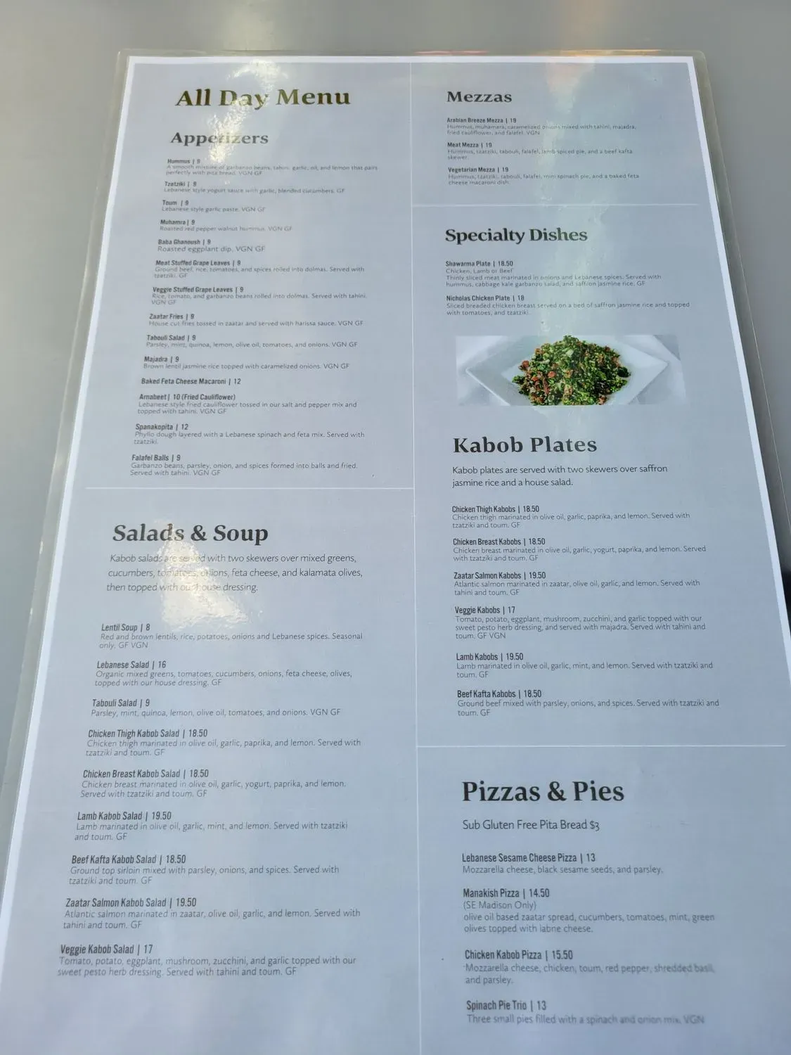 Menu 3