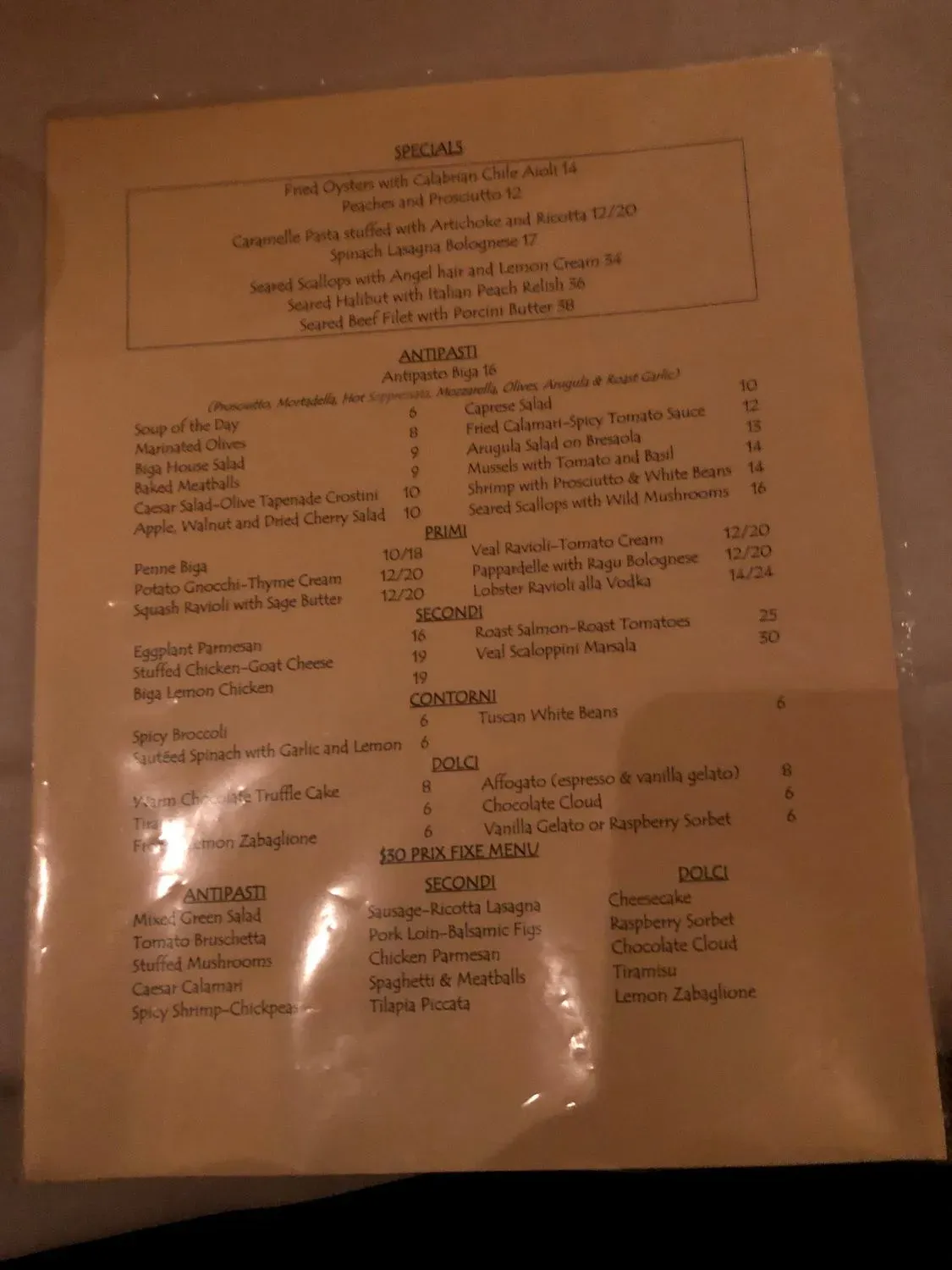 Menu 2