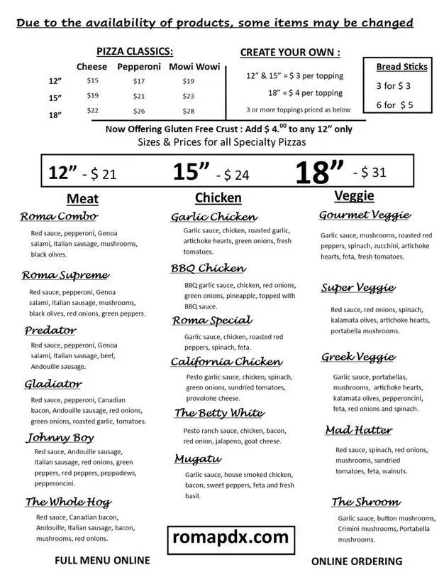 Menu 2