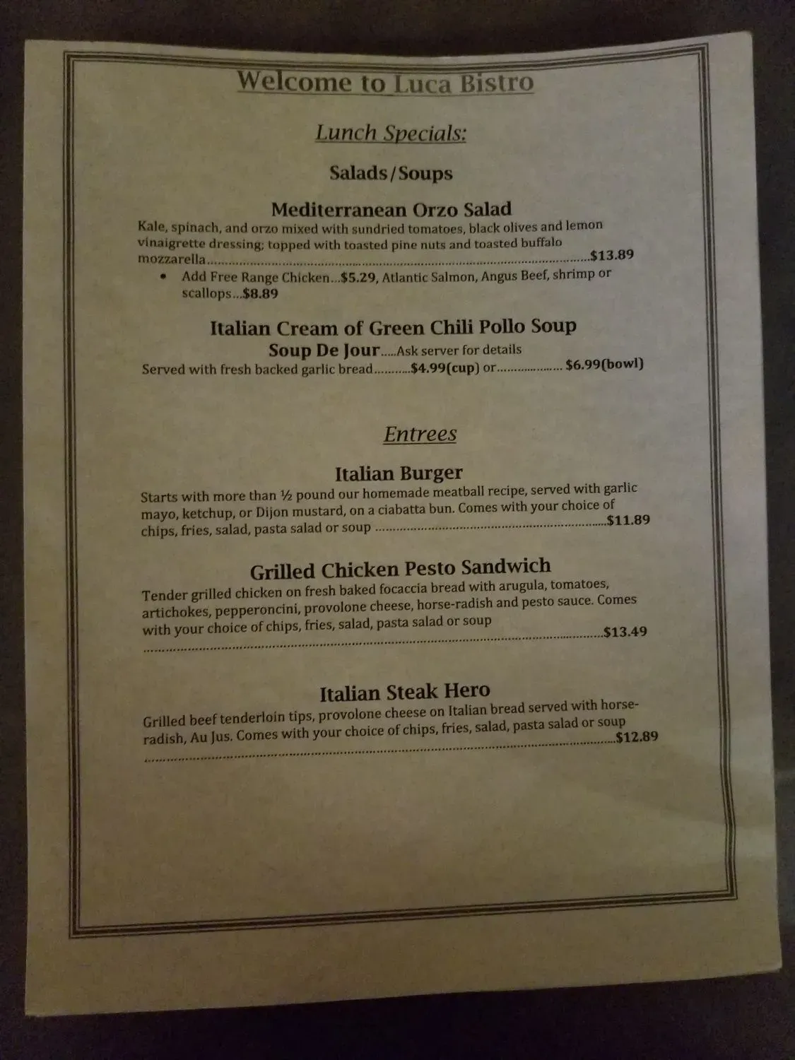 Menu 4