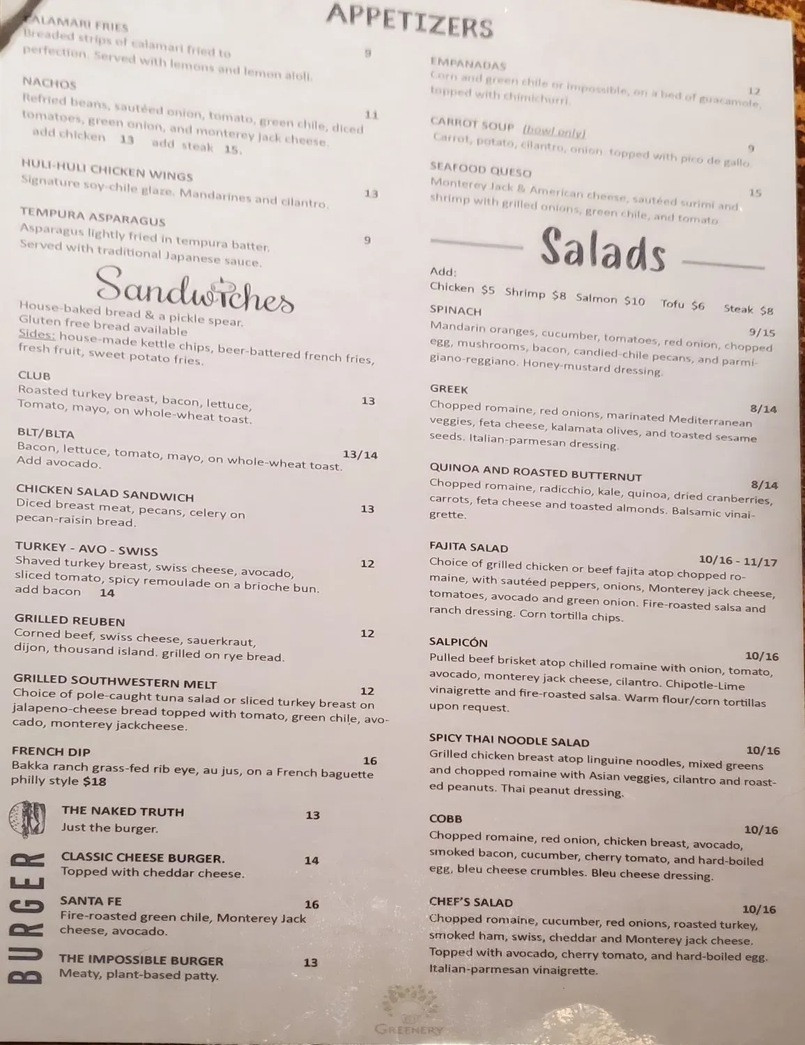 Menu 4