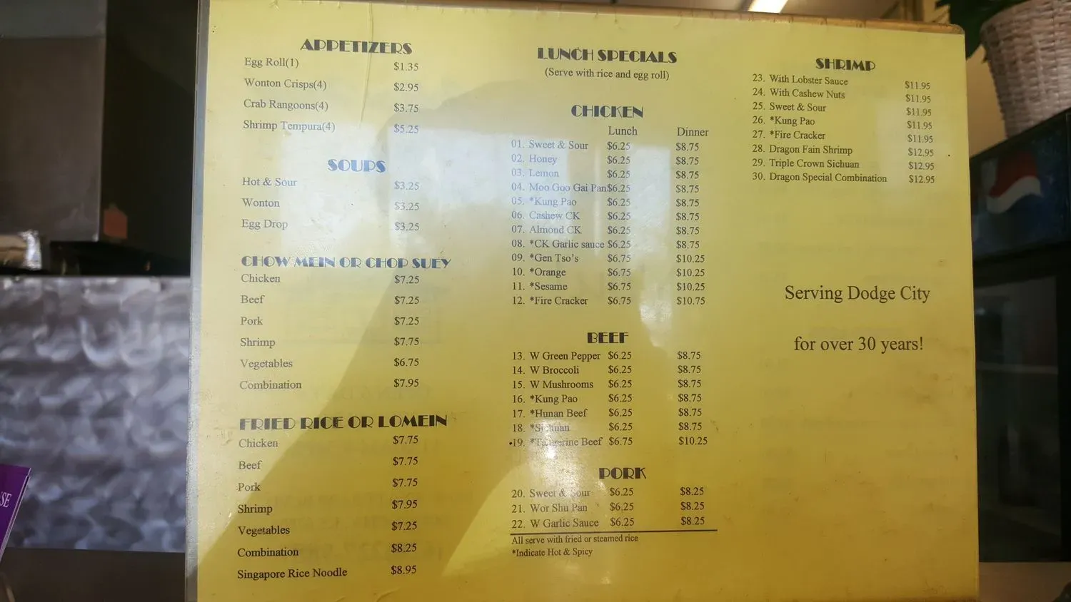 Menu 1